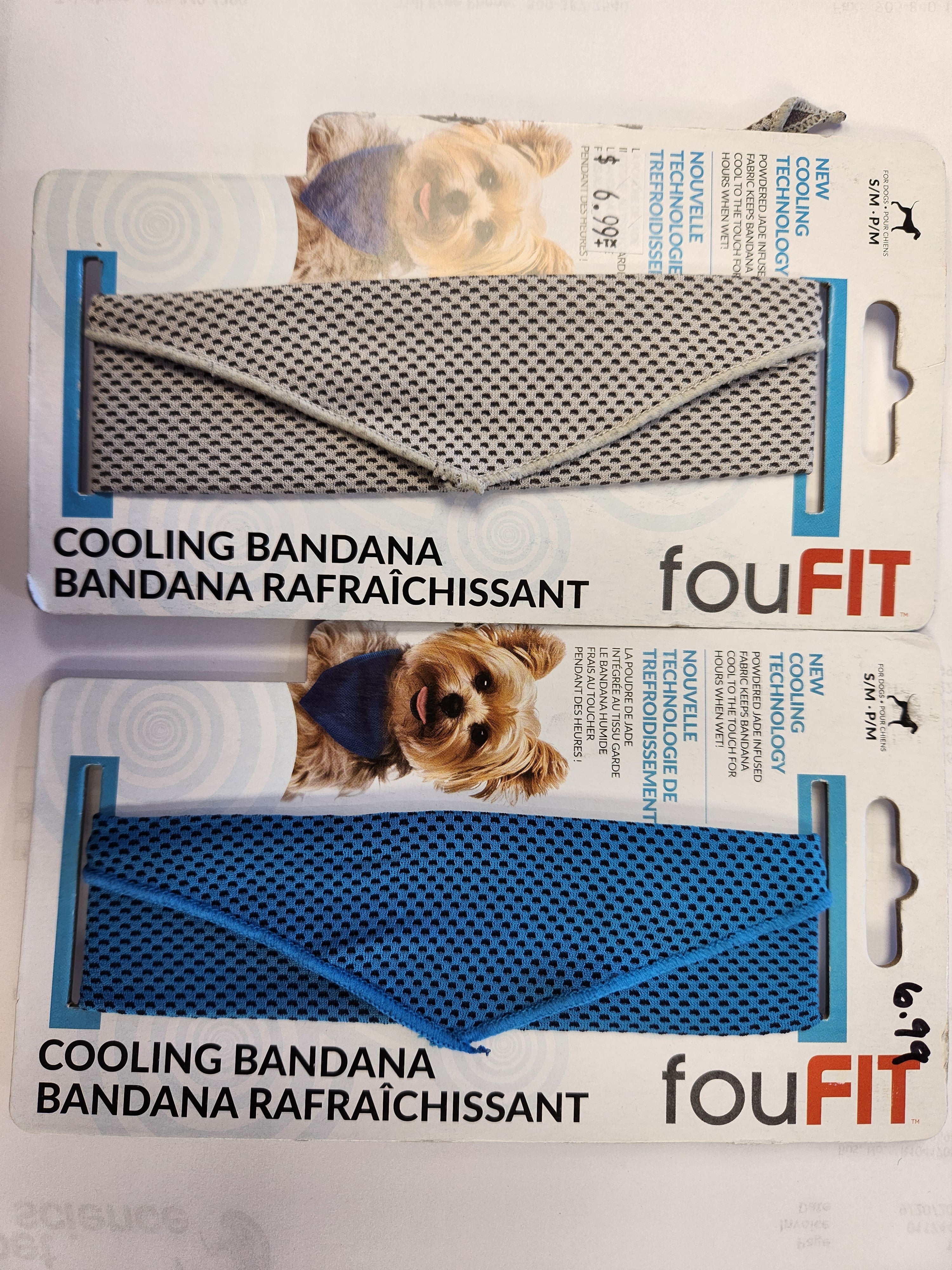 FouFit Cooling Bandana Size Small Blue