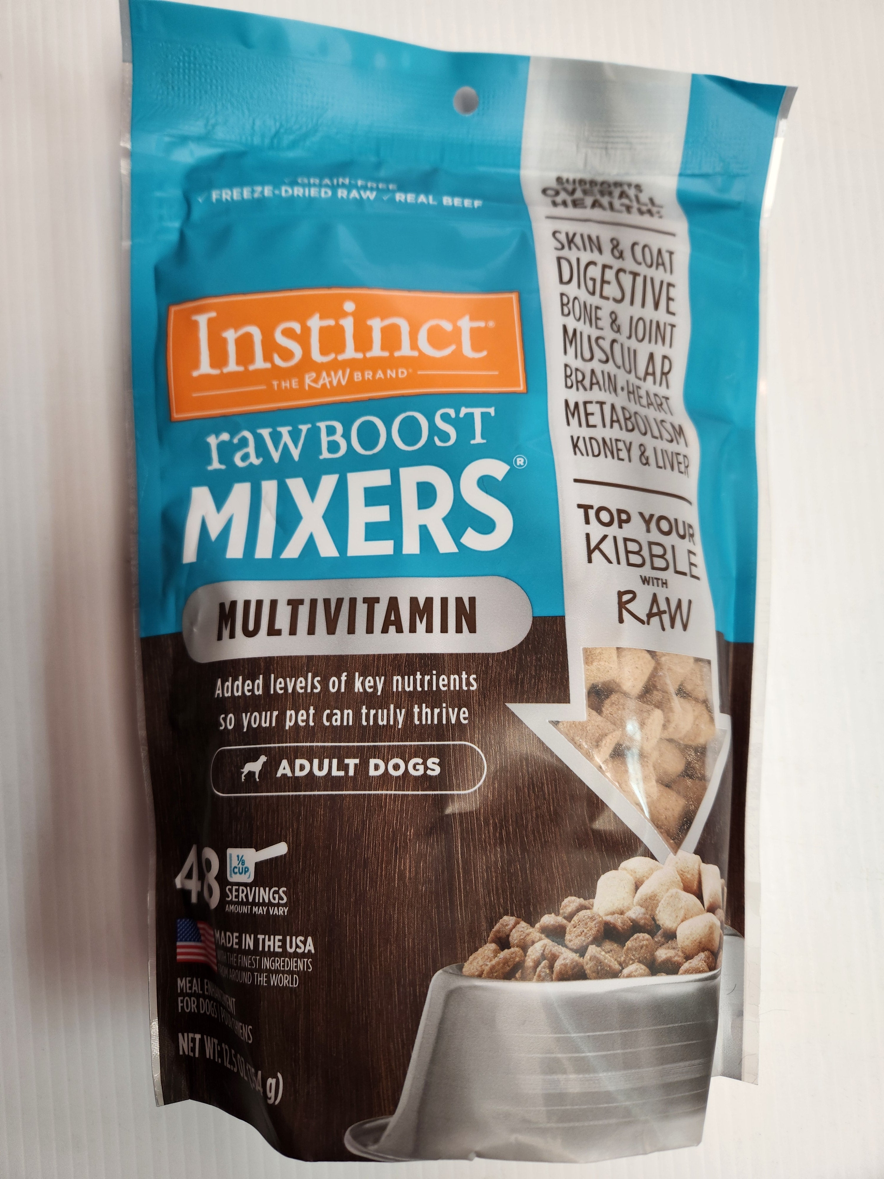 Instinct Raw Boost Mixers, Multi-Vitamin, Dog Food Topper, 48 Servings (354g)