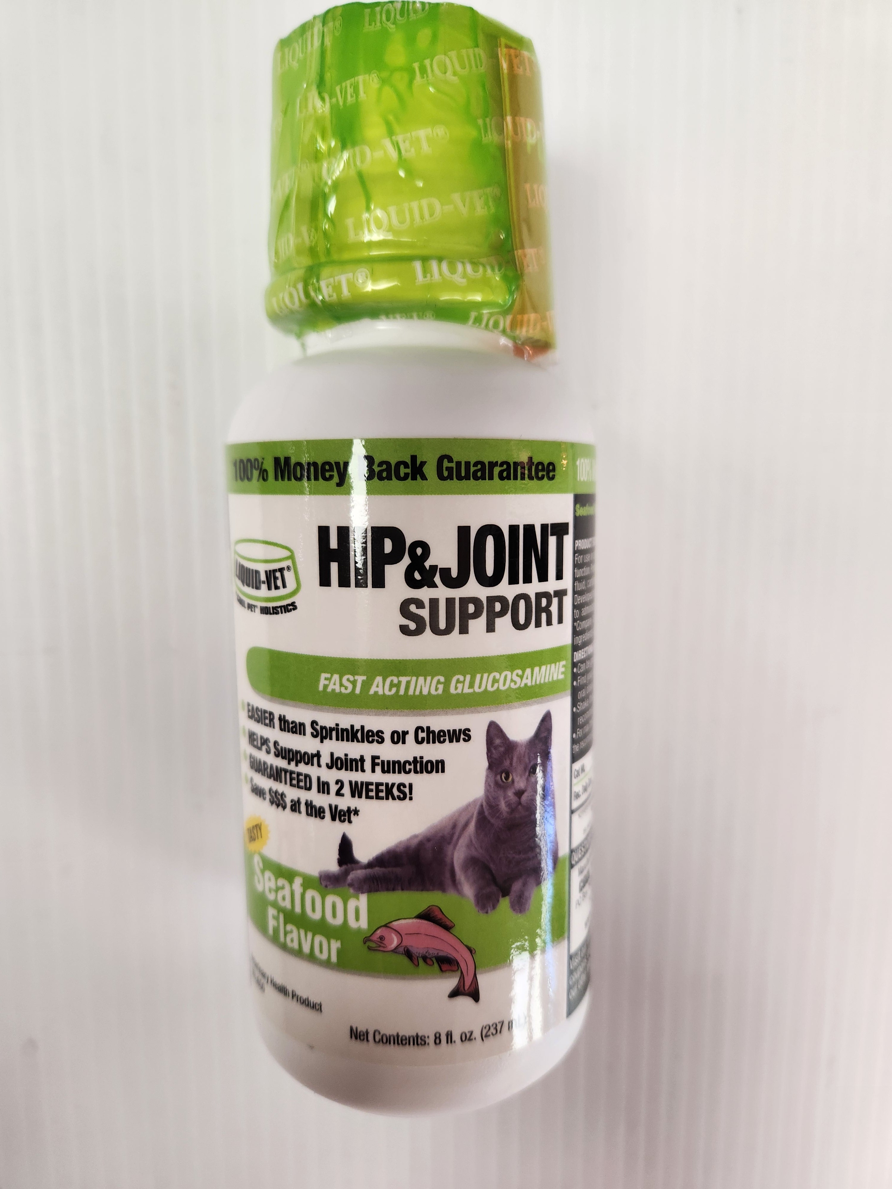 Liquid Vet Hip & Joint Support for Cats, Seafood Flavor 237ml