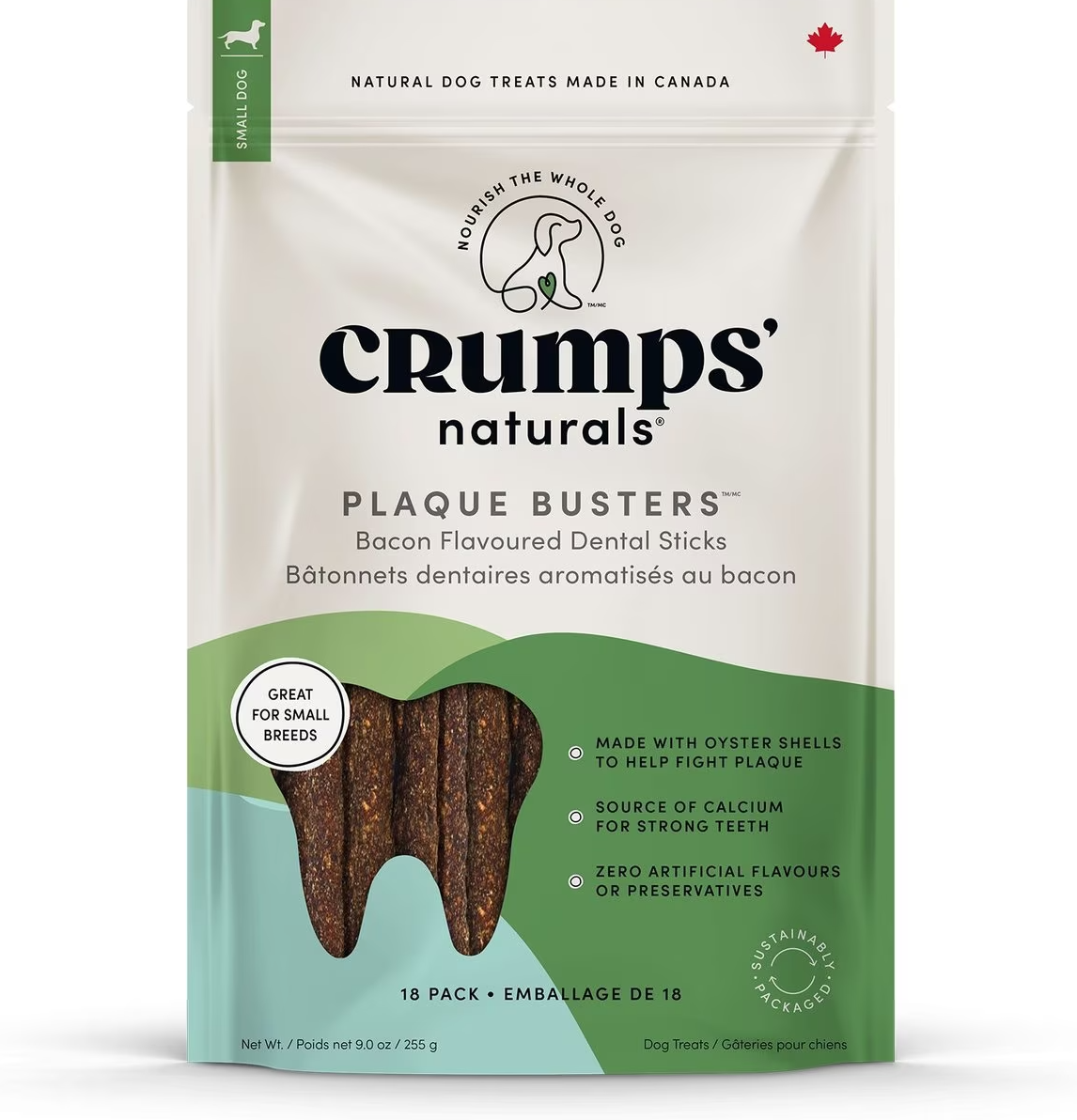 Crumps Naturals Plaque Busters Bacon Flavor, 10pk, 270g