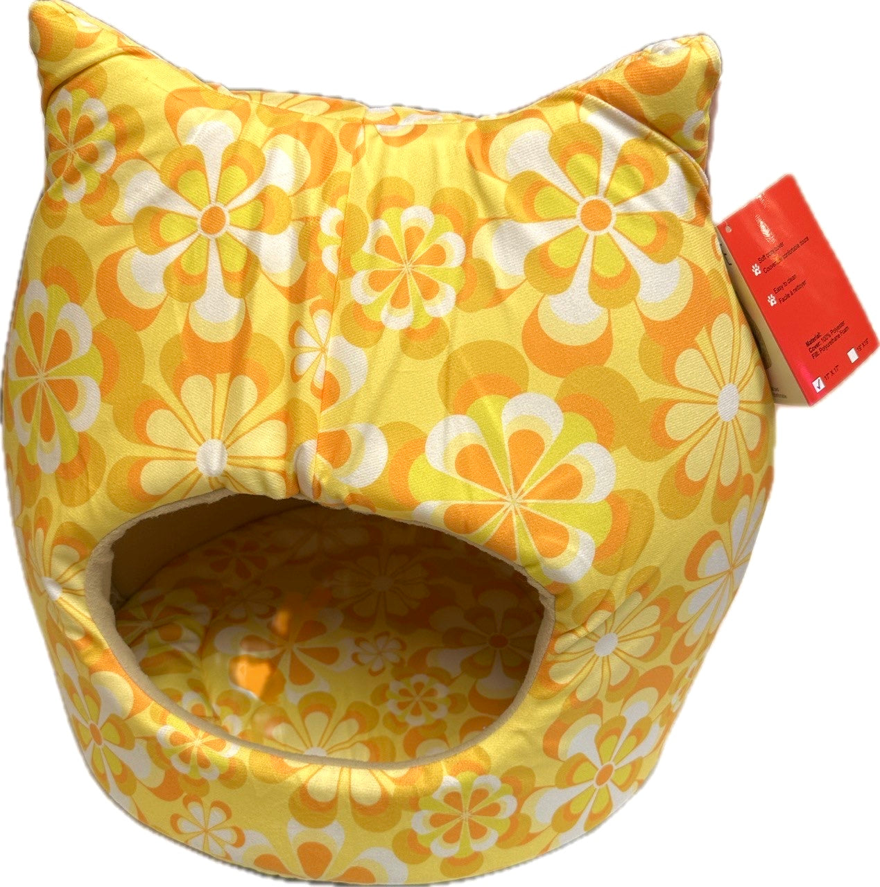 Ruff Love 70’s Floral Cozy Cat Beds