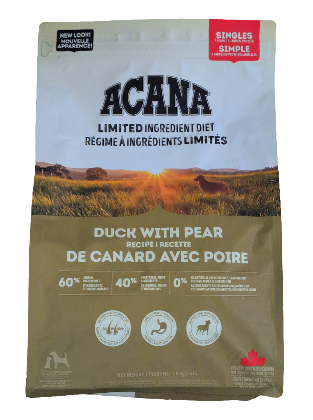 ACANA Dog Food, Duck & Pear Recipe, 1.8kg