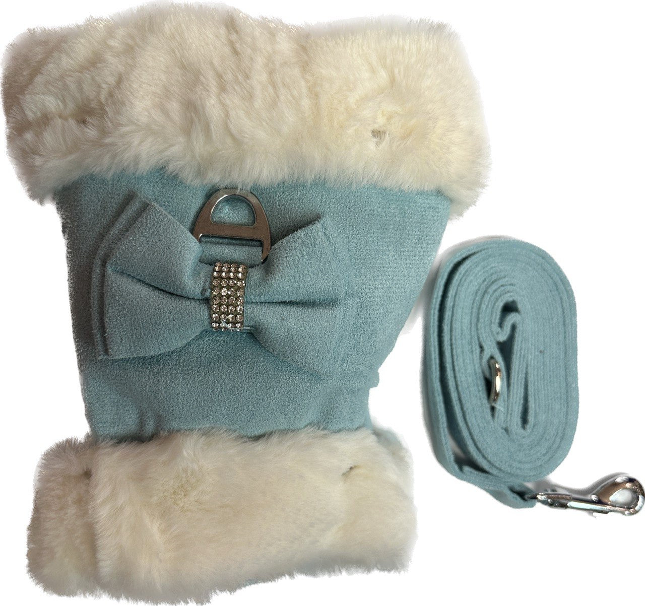 3 in 1 Harness Set with Bow and Rhinestone Bling