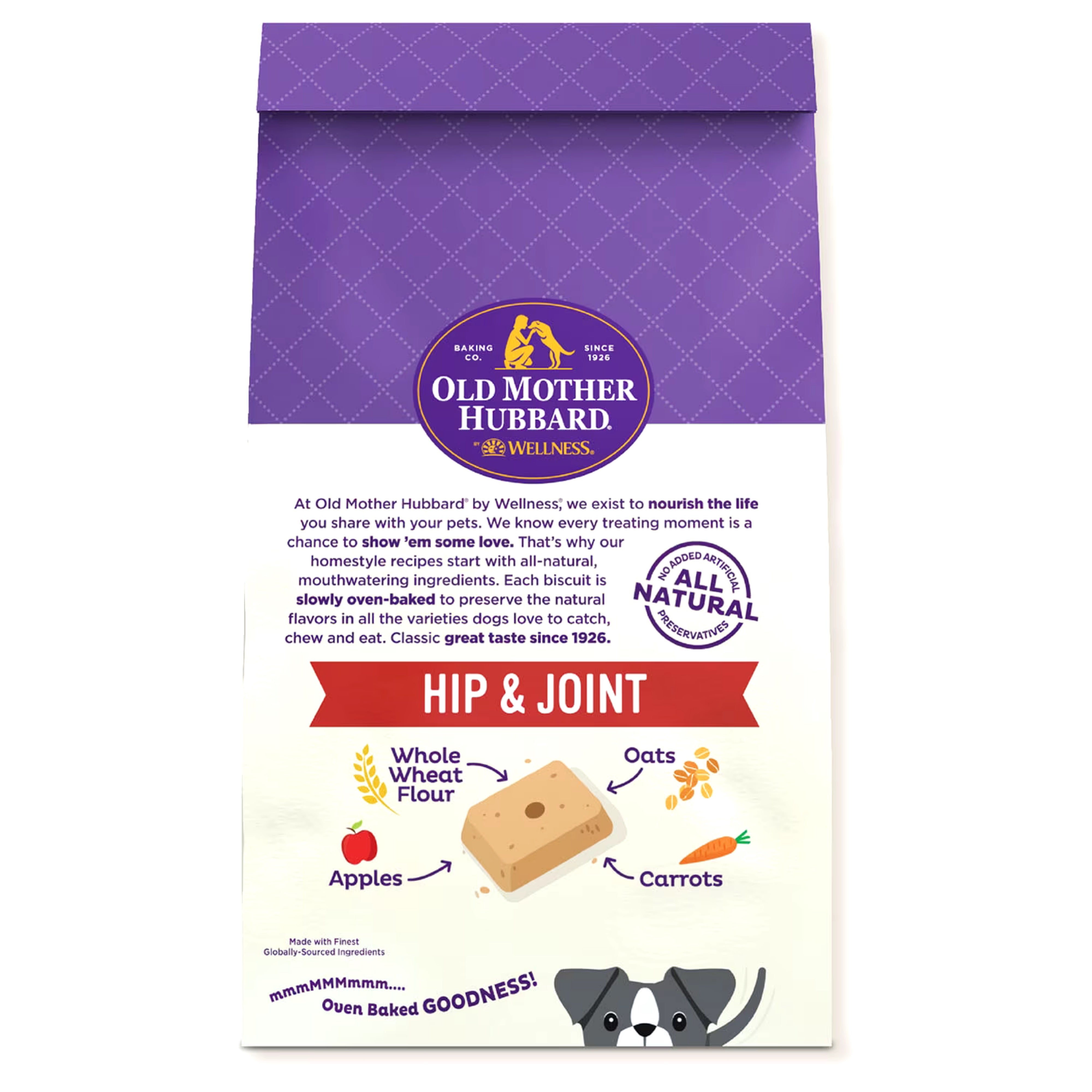 Old Mother Hubbard Biscuits pour chien cuits au four pour hanches et articulations, 1,25 lb