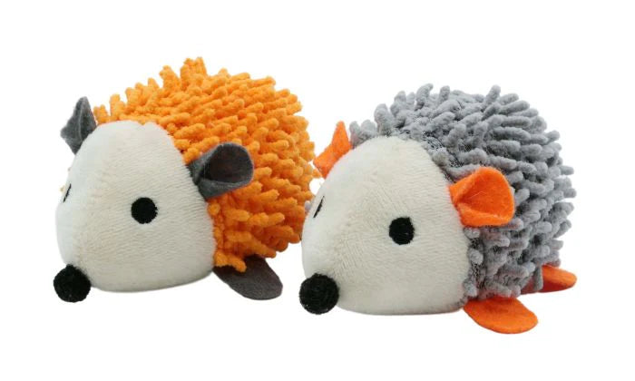BüD’z Cat Toy, Hedgehogs Duo, Orange & Grey