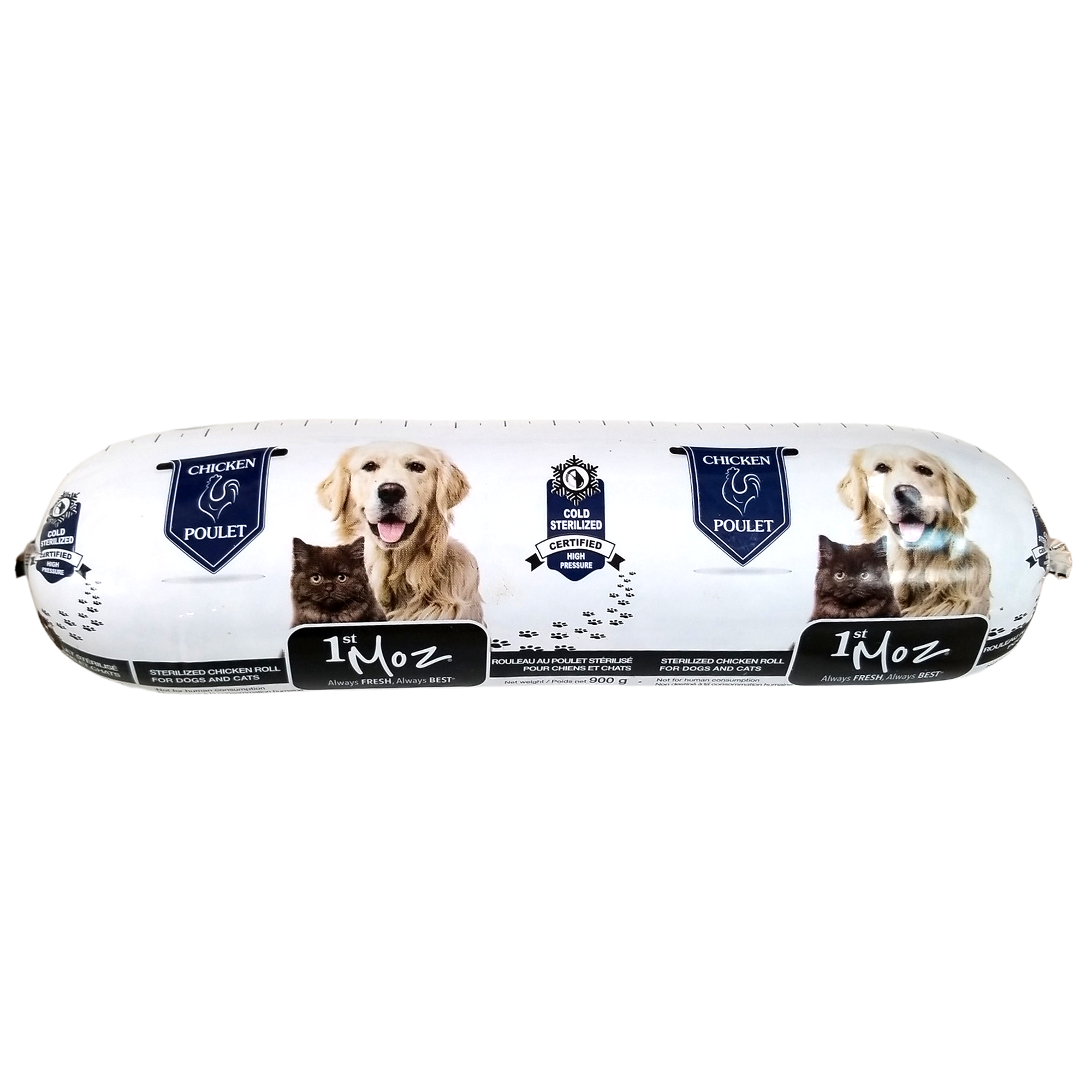 Moz 1st Sterilized Chicken Roll For Dogs & Cats, 900g (New)