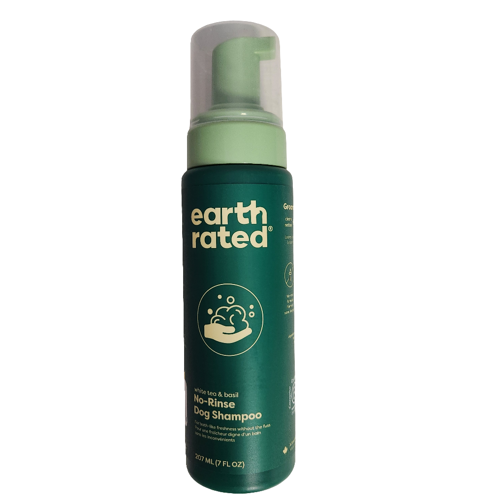 Earth Rated No-Rinse Dog Shampoo White Tea & Basil 207ml