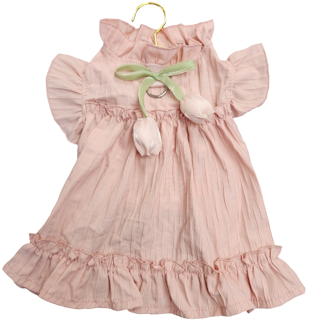 Dress for Spring & Summer in this Pretty Tulip Ruffled and Perfect for Walks for Small Dogs
