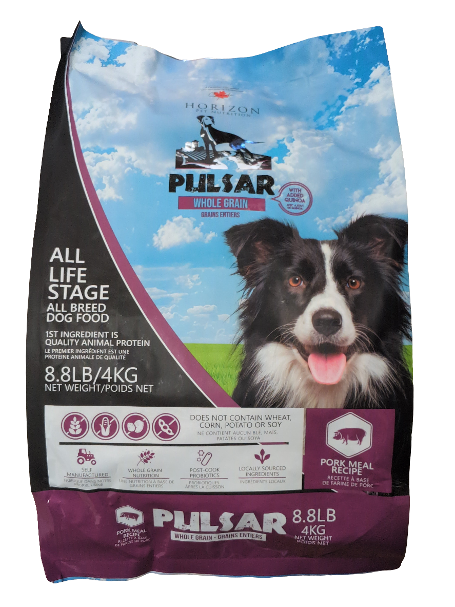 Pulsar All Life Stage, All Breed Dog Food, Whole Grain, Pork Meal Recipe, 4kg