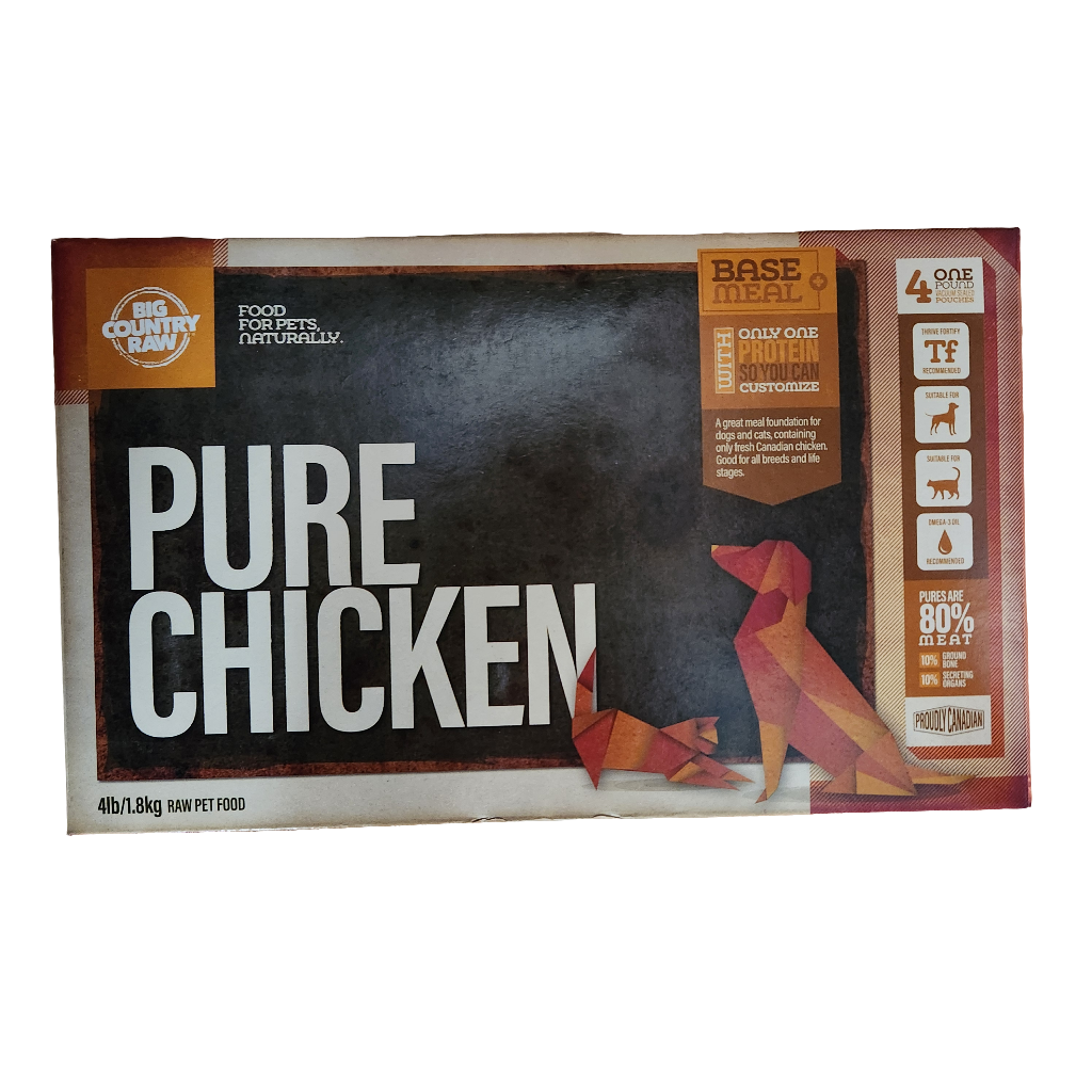 Big Country Raw Frozen Chicken Base Meal 4lb Box