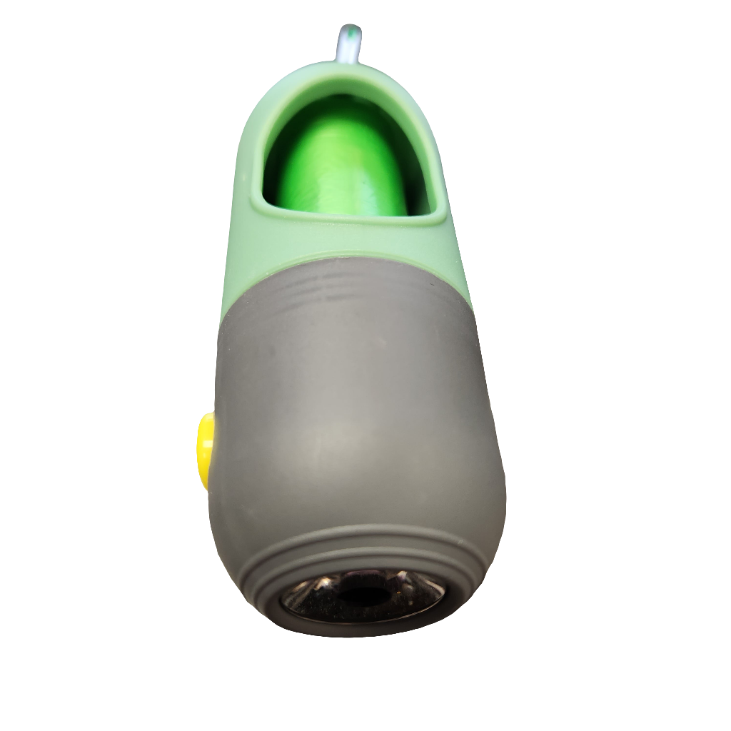 Poop Bag Dispenser with Flashlight Roll of Bags and Snap Hook for Your Leash