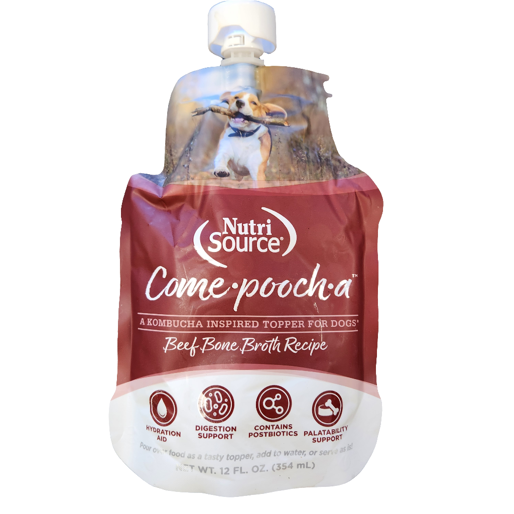 NutriSource Come- Pooch-A Beef Bone Broth Recipe for Dogs 12oz