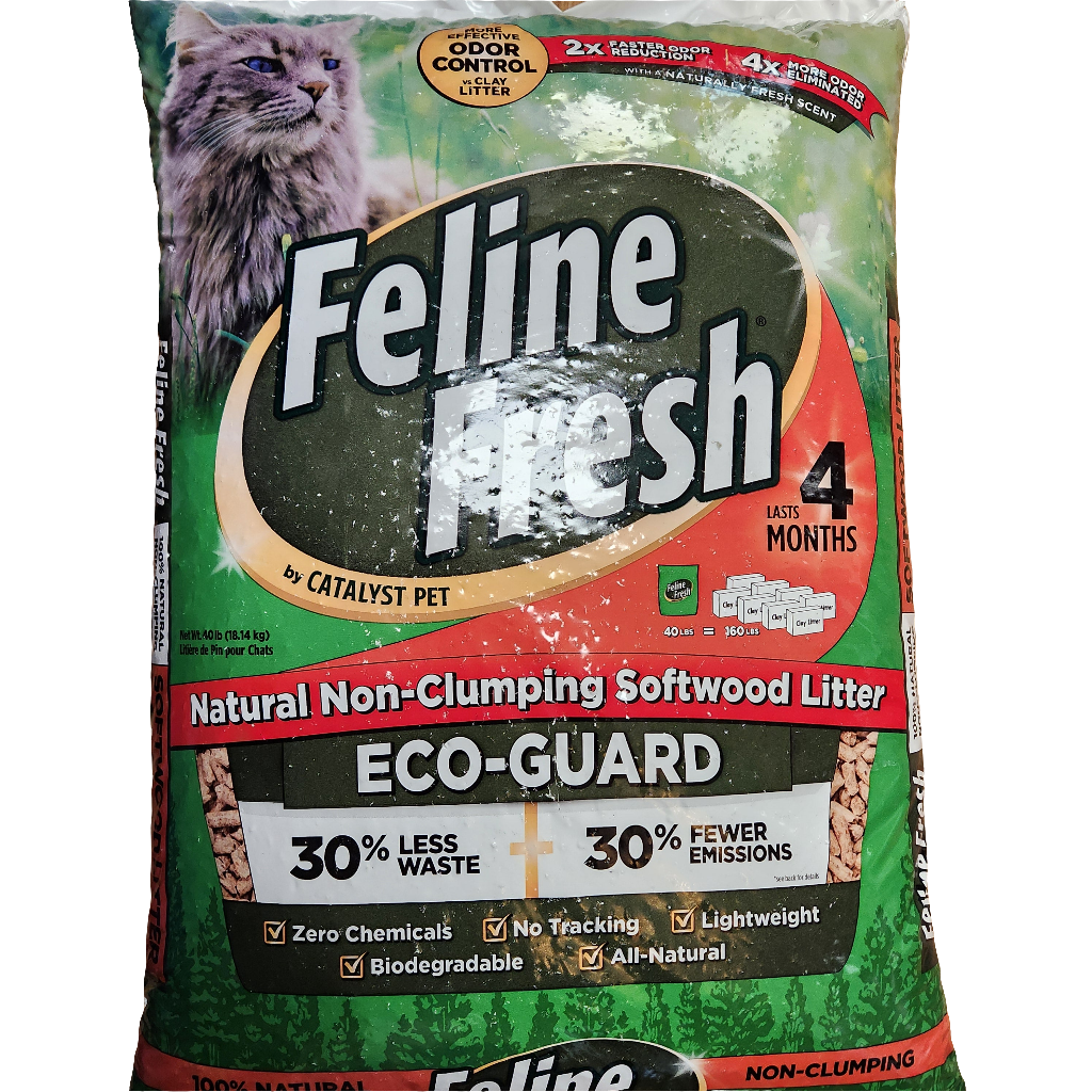 Feline Fresh Non Clumping Pine Pellet Litter 40lb