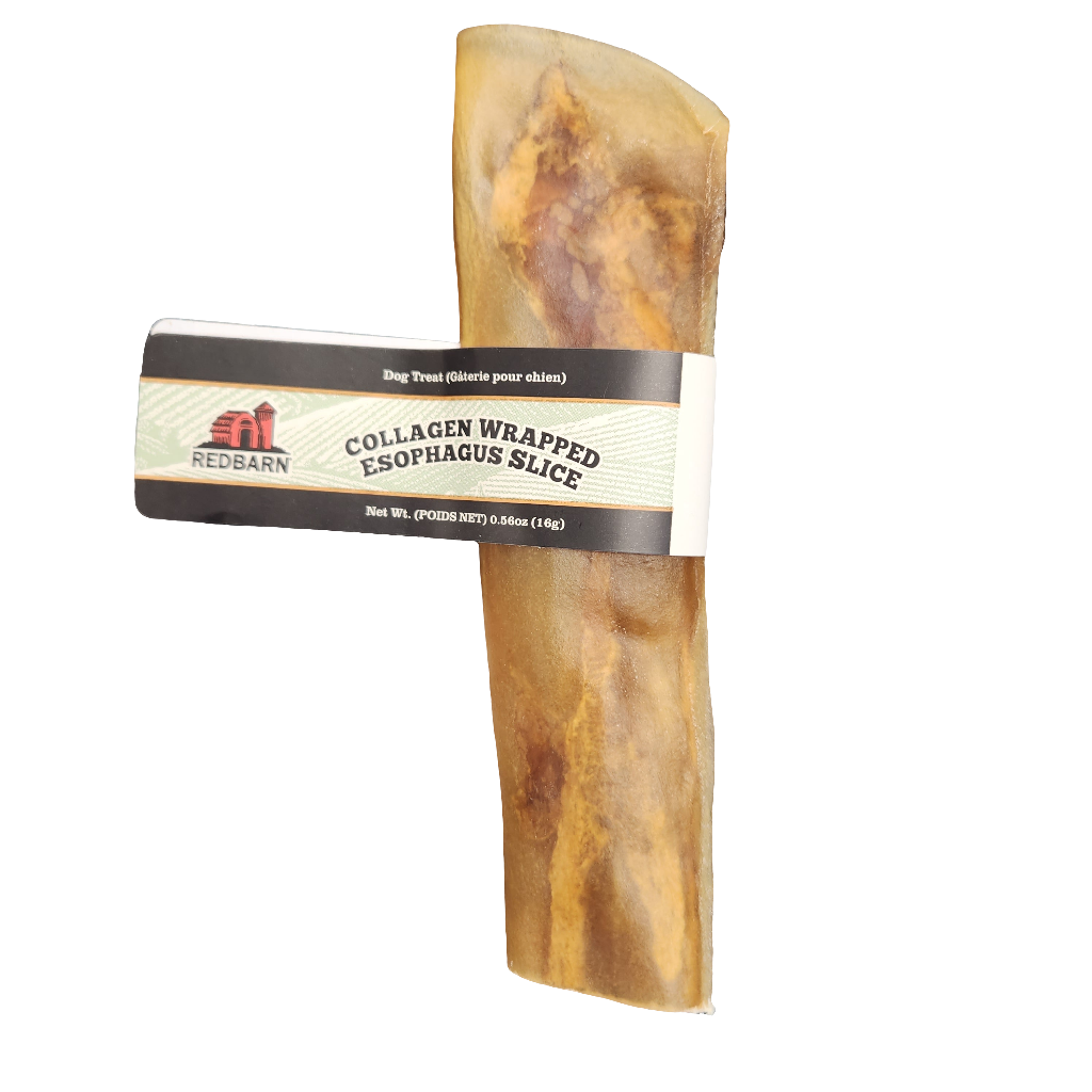 Redbarn Collagen Wrapped Esophagus slice 16g for Smaller Dogs