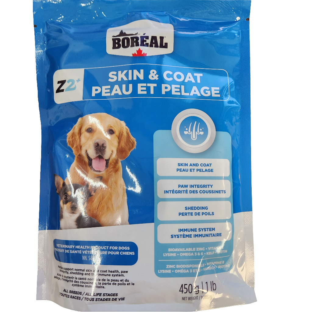 Boreal Zinpro Z2+ Skin & Coat Supplement for Dogs 1lb