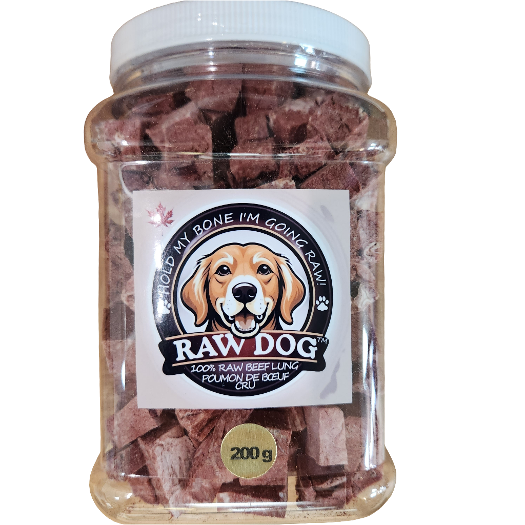 Raw Dog Freeze Dried 100% Beef Lung 200g