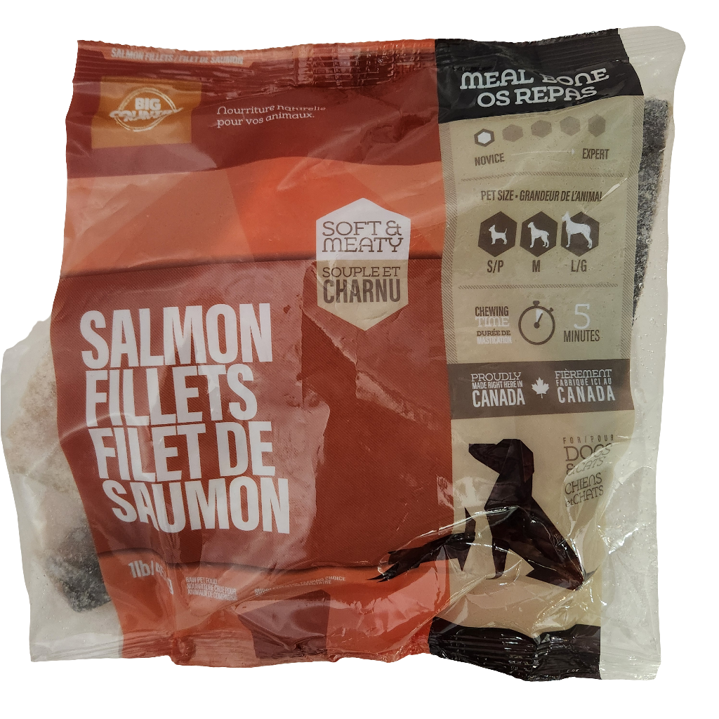 Big Country Raw Frozen Salmon Fillets 1lb