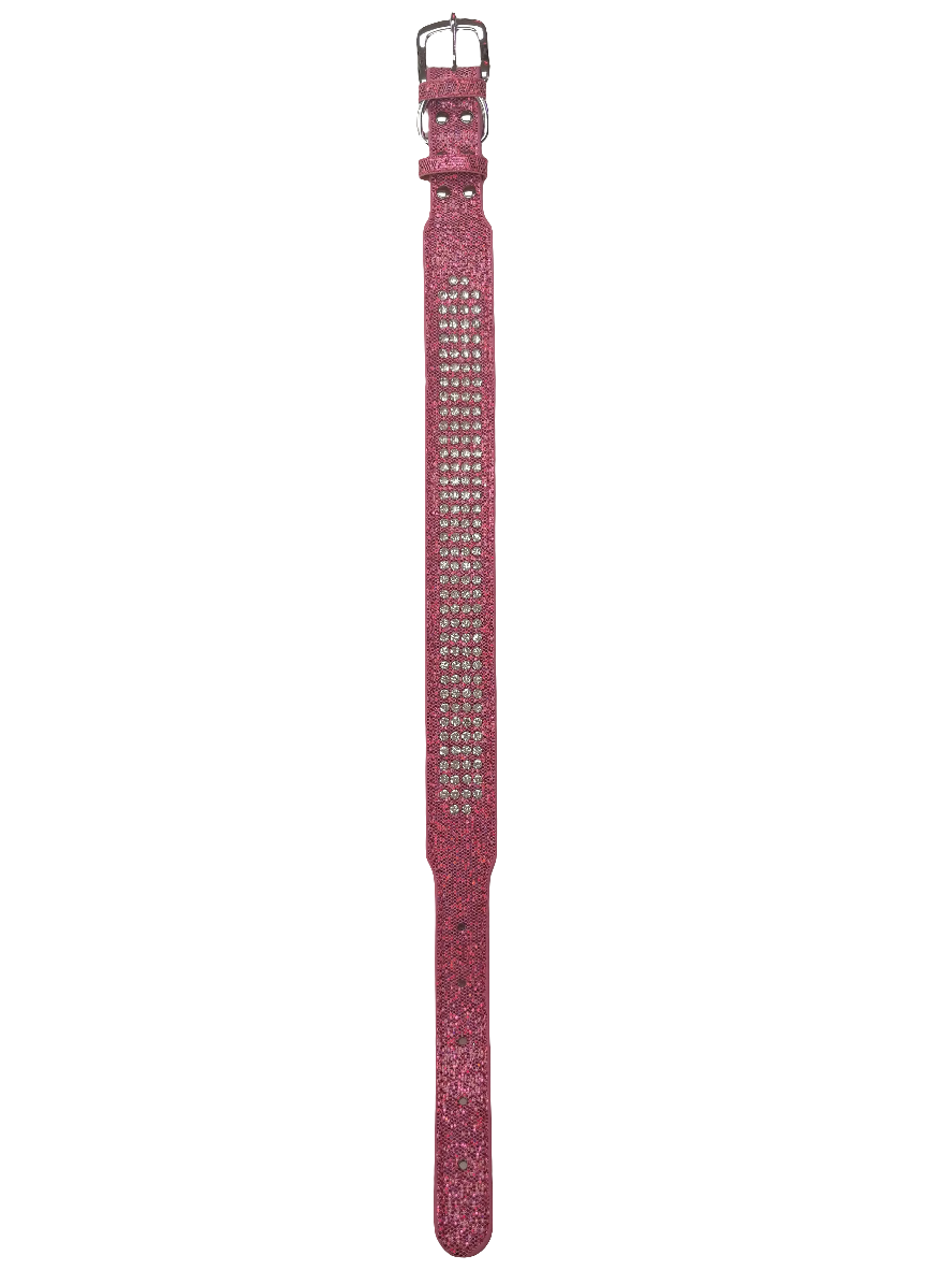 Pink Rhinestone Collar, 25"