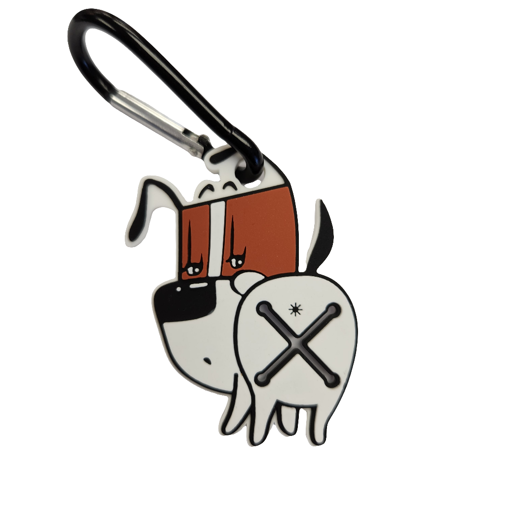 Poop Bag Holders with Clip and 2 Cute Dog Characters to Choose From