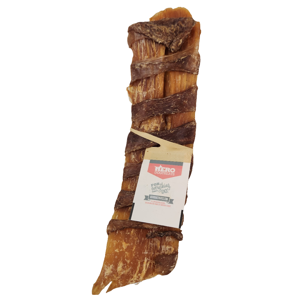 Hero Dehydrated Beef Backstrap and Gullet Stick 9-12"
