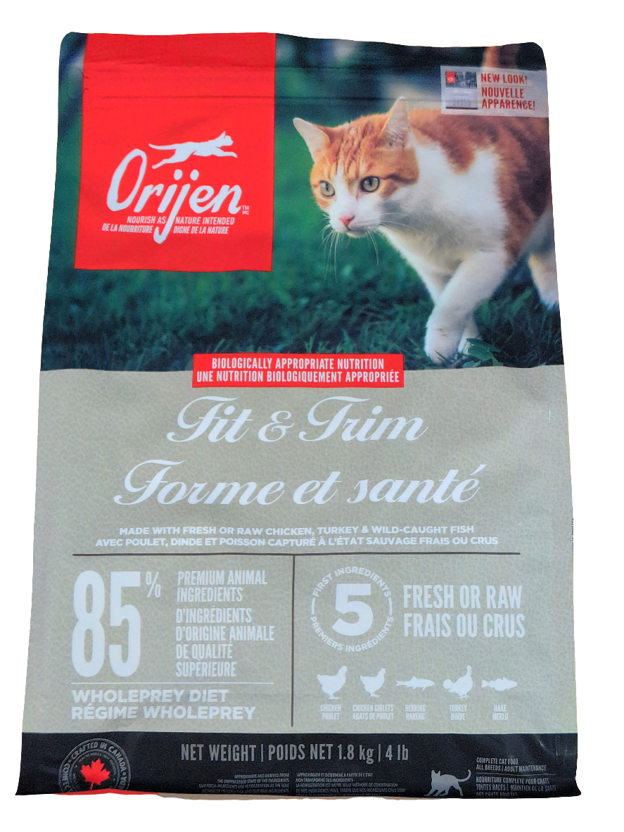 Orijen Cat Food, Fit & Trim, 1.8kg