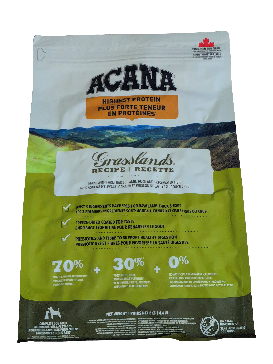 ACANA Dog, Grasslands Recipe, 2kg