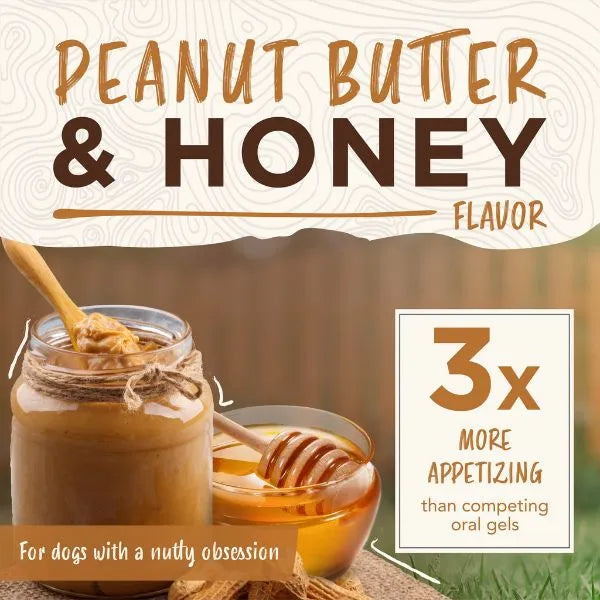 TropiClean Enticers Teeth Cleaning Gel for Dogs - Peanut Butter & Honey