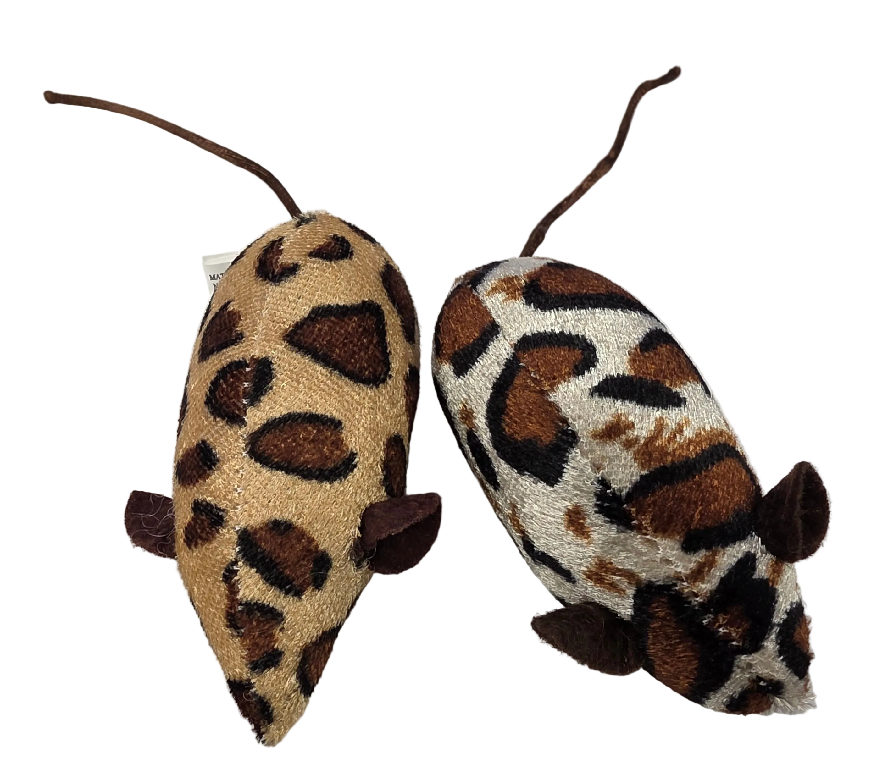 BüD’z Cat Toy, White Beige Mouse