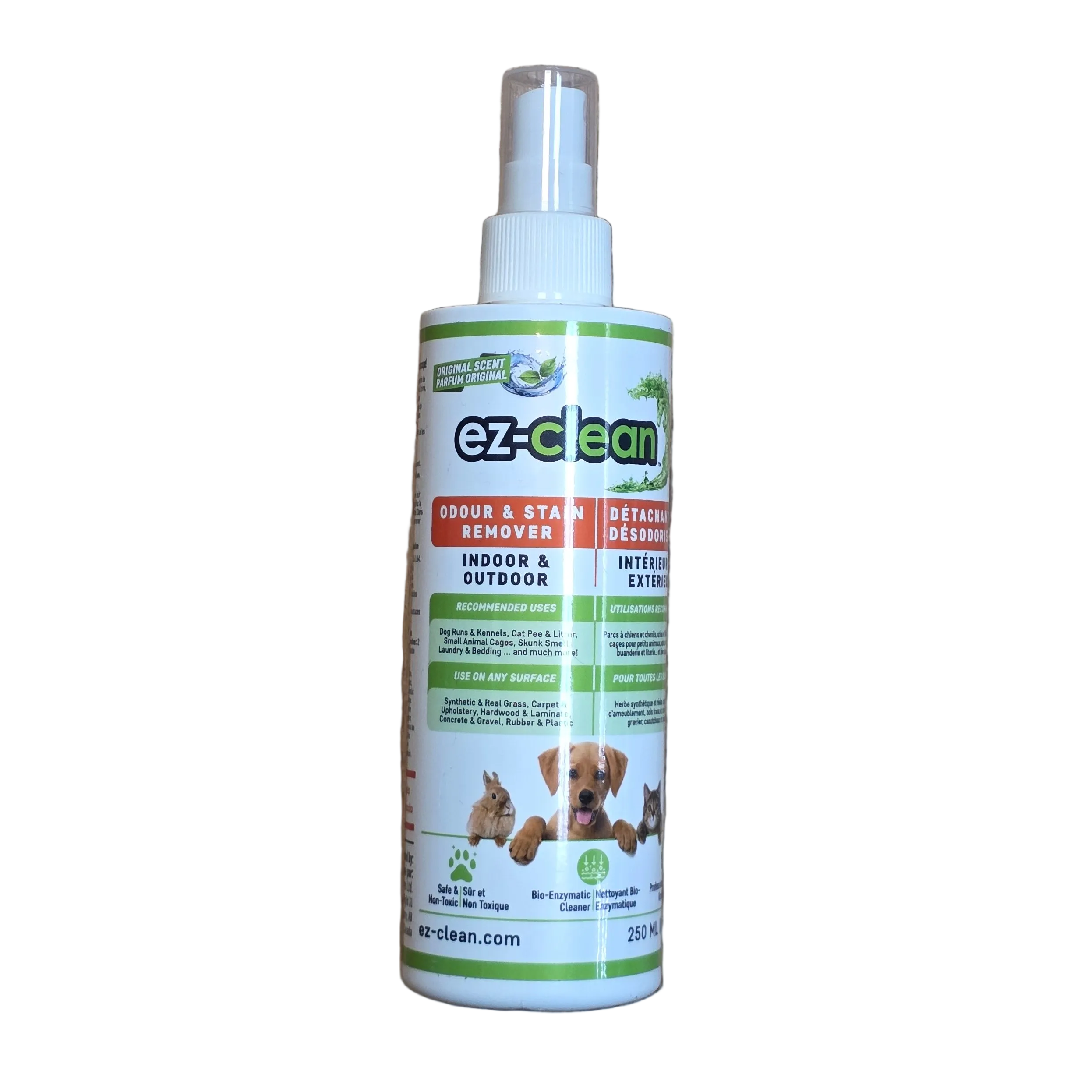 ez-clean Odor & Stain Remover, Indoor & Outdoor, All Pets, Spray Bottle