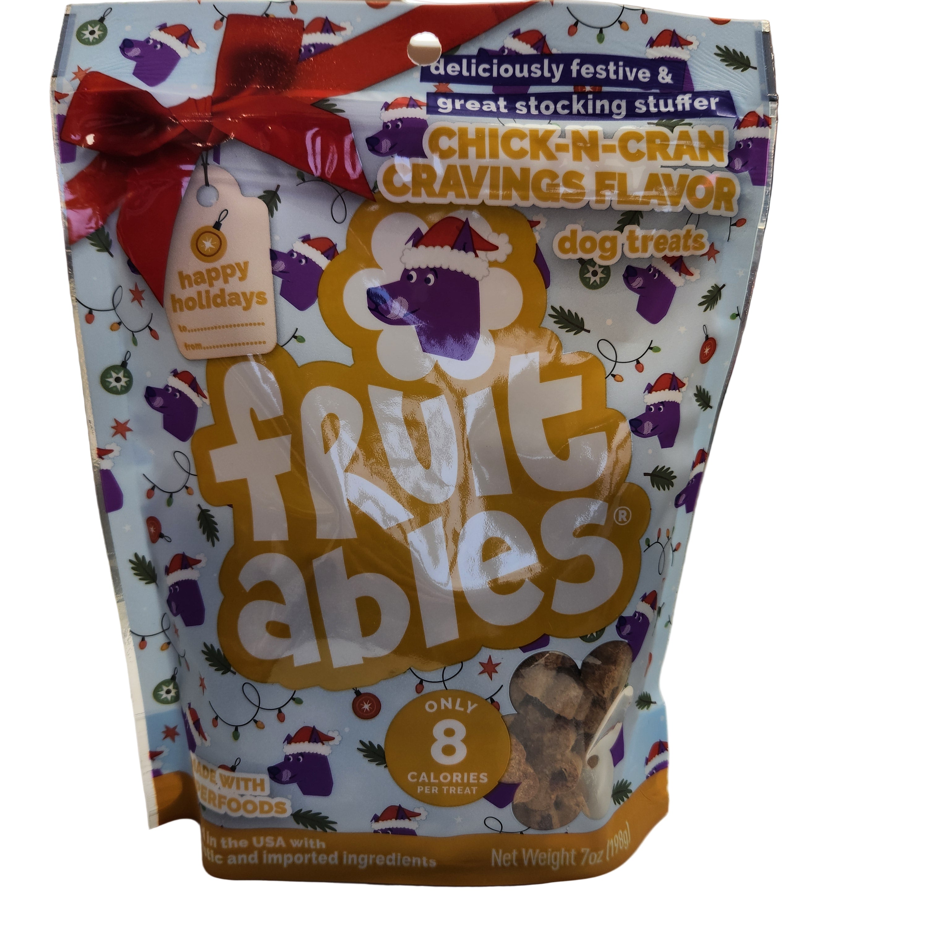 Fruitables Chick-N-Cran Cravings Holiday Flavored Dog Treats! 198g