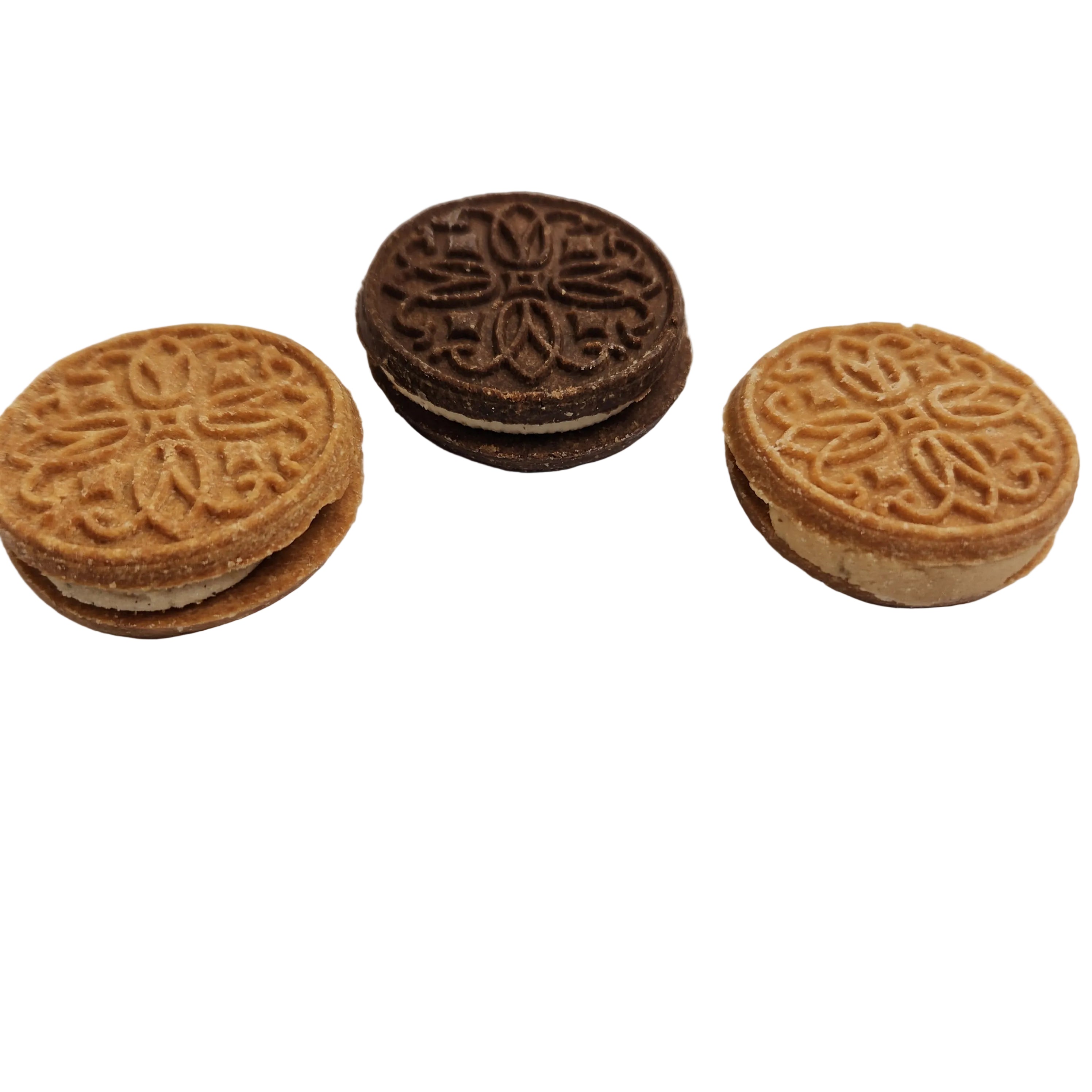 Granville Indomitable Human Grade Grain Free Dog Cookies With Smooth Centers! In Blueberry, Peanut Butter & Choco Vanilla