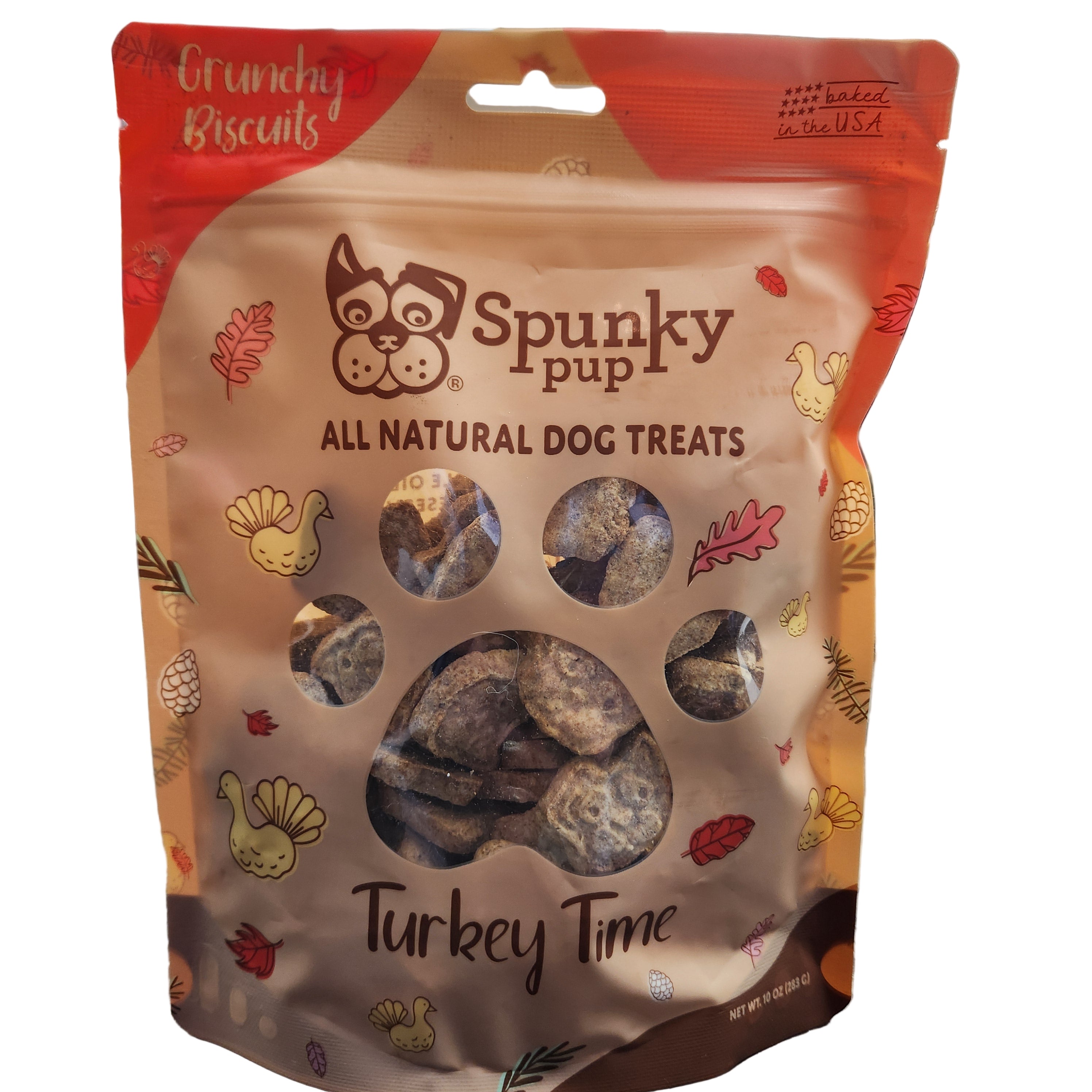 Spunky Pup Turkey Time Pup Treats 283g