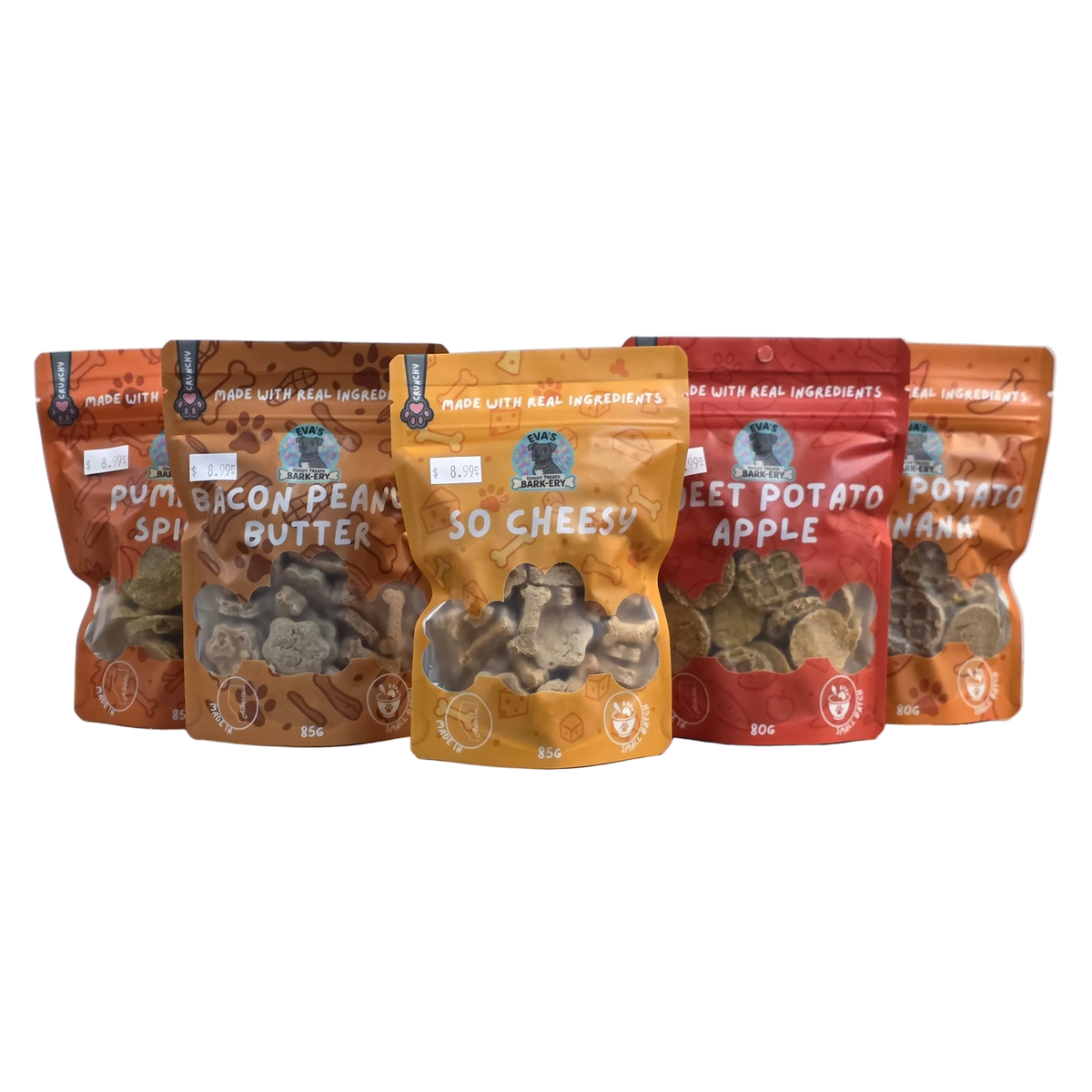 Eva's Doggy Treats Bakery Cookies, 85g Bag