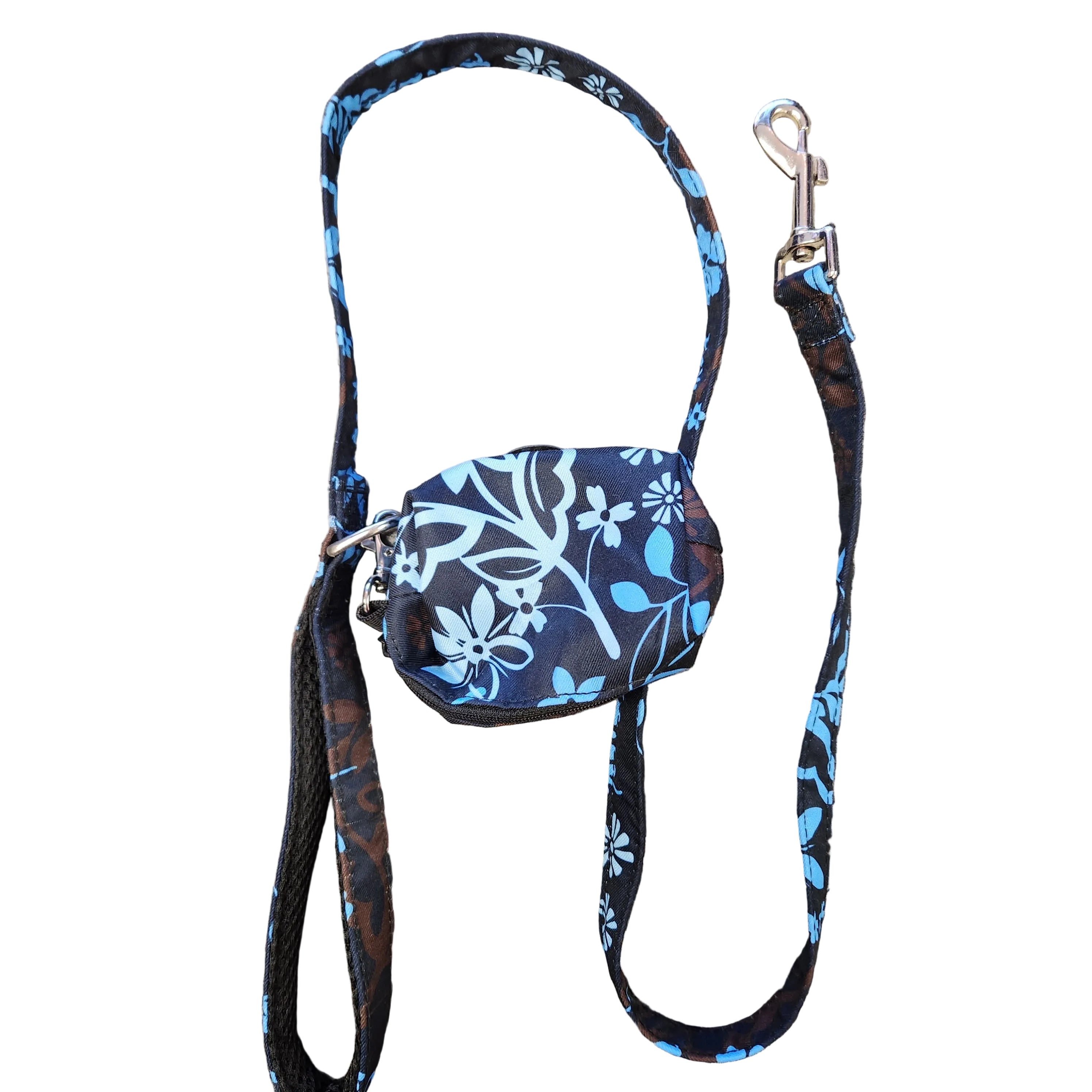 Leash & Matching Poop Bag Dispenser 4' 2pc
