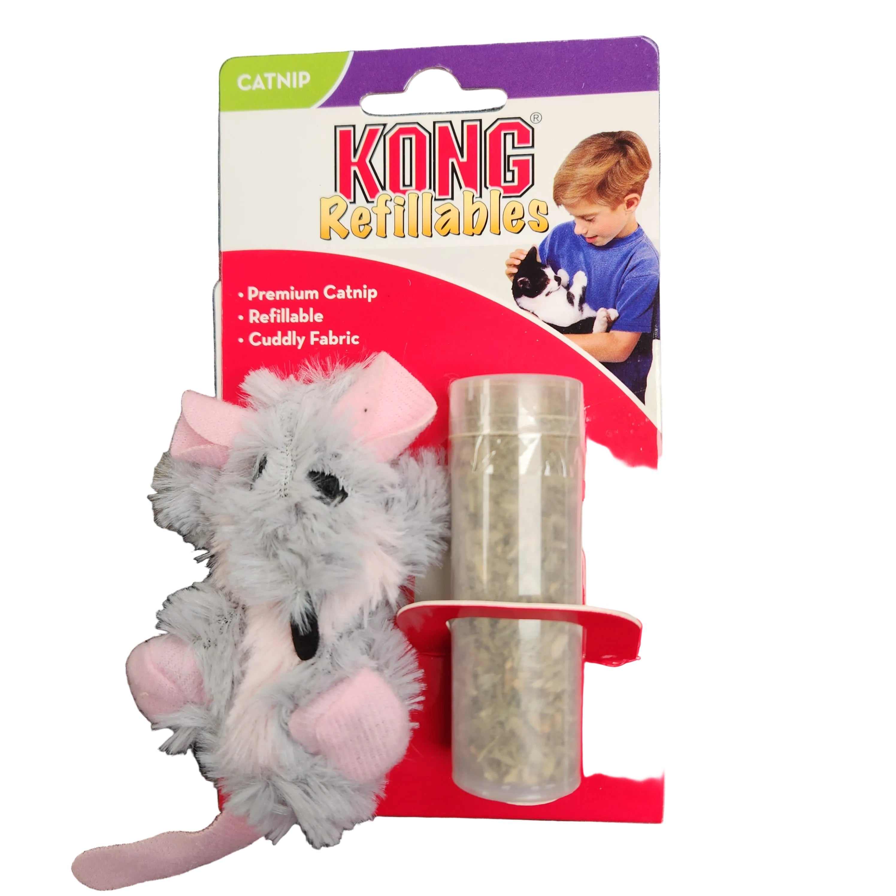 Kong Catnip Refillable Rat with Premium Catnip