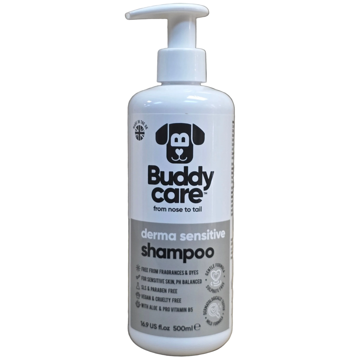 Buddy Care Derma Sensitive Shampoo for Dogs, 500ml