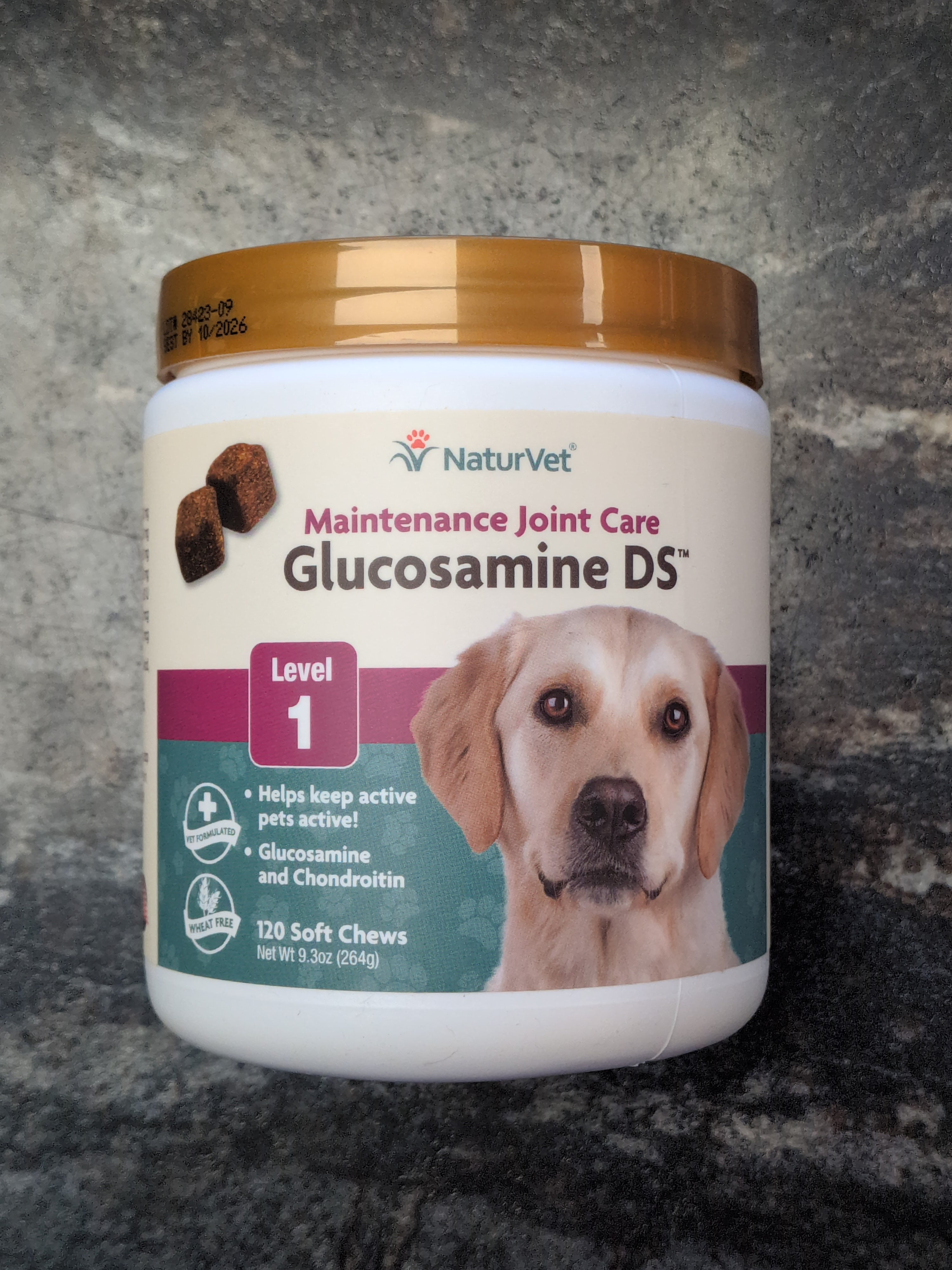 NaturVet Maintenance Joint Care Glucosamine DS, 120 Soft Chews, 264g