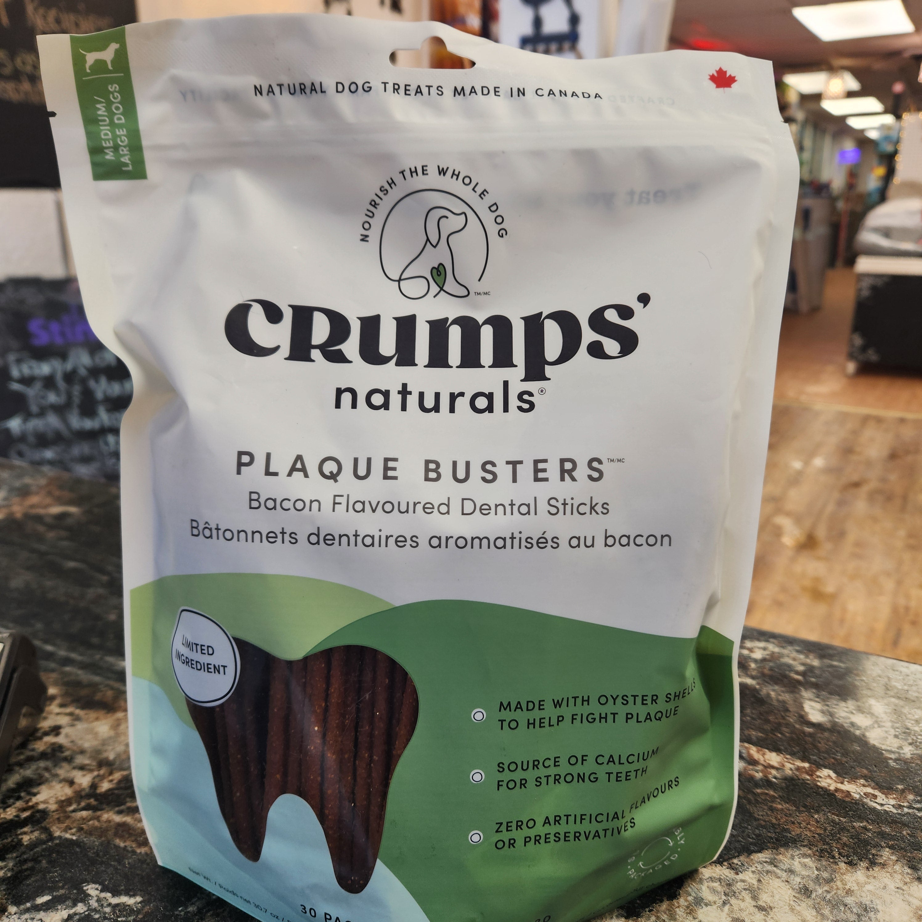 Crumps Naturals Plaque Busters Bacon Flavor, 10pk, 270g