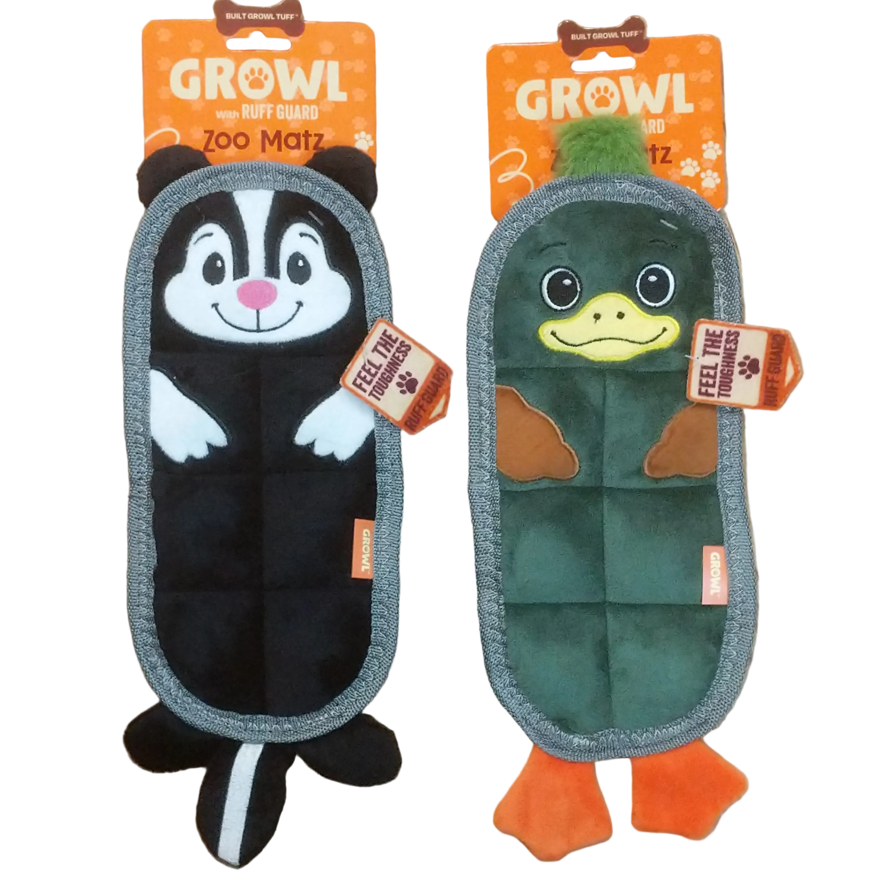 Growl Zoo Matz No Stuffing Ruff Guard Dog Toy