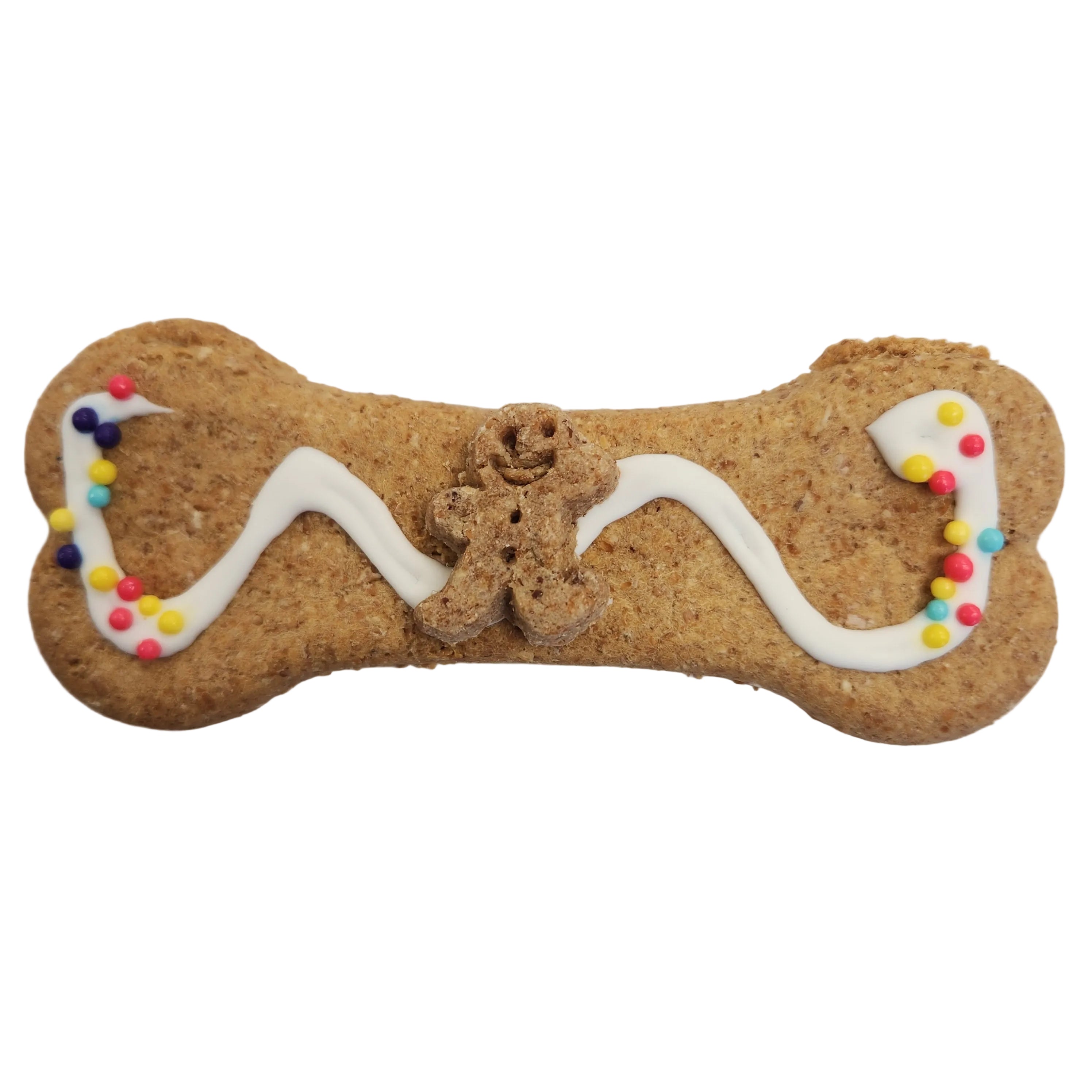 Peanut Butter Celebration Bones with Vanilla Yogurt Icing 4.5"