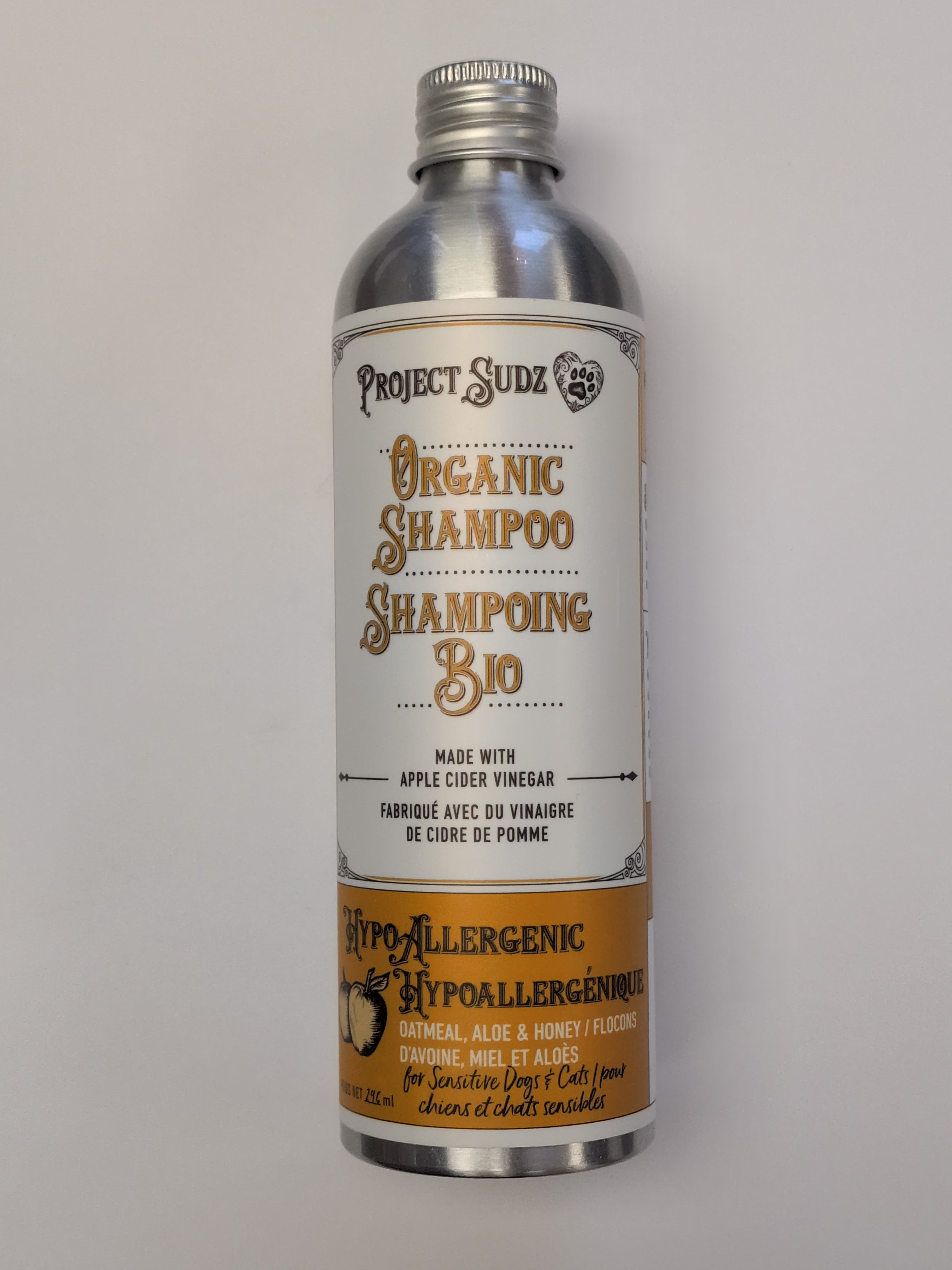 PROJECT SUDZ Hypoallergnic Pet Shampoo w/ Oatmeal & Honey