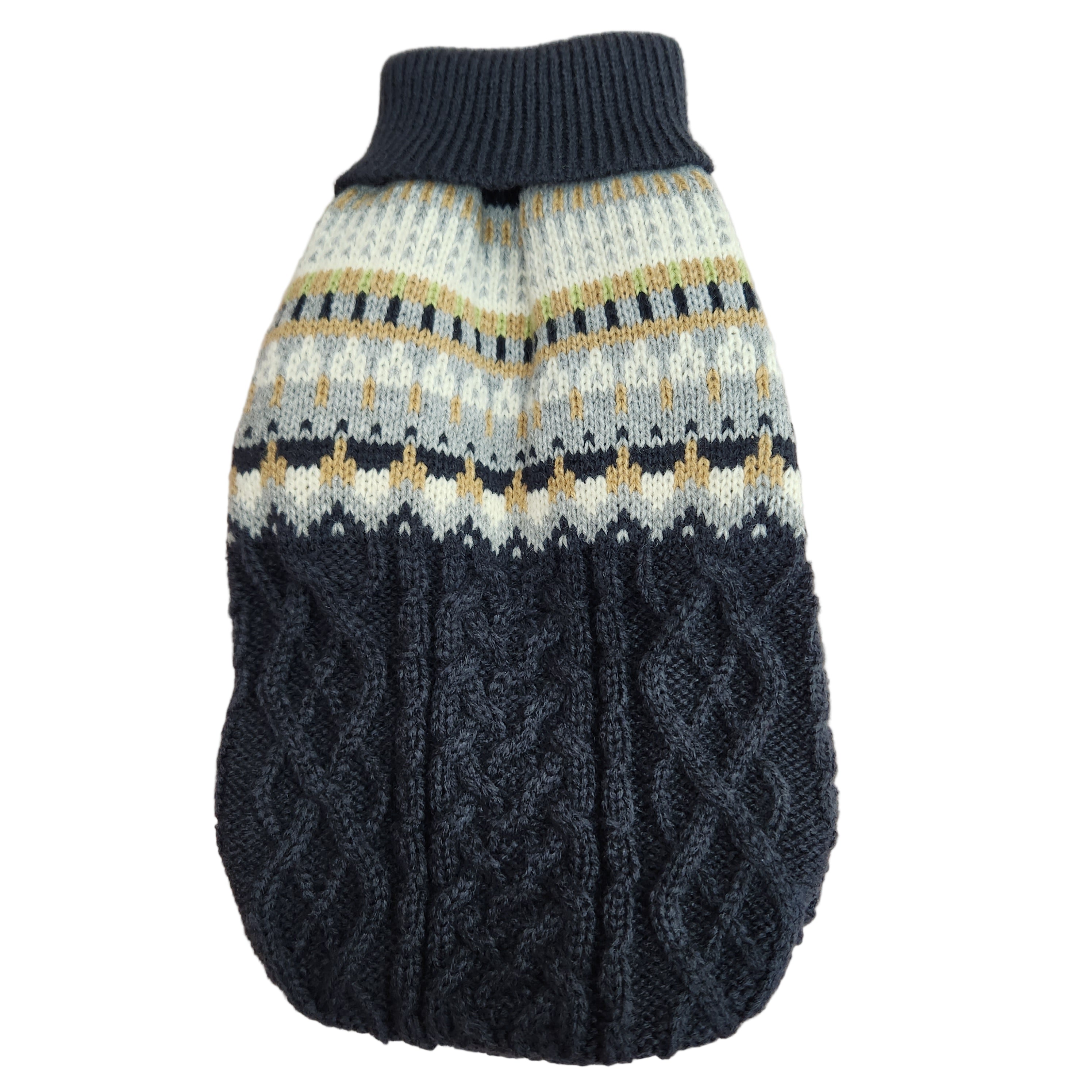 Knit Turtleneck Sweaters with a Classic Pattern for Cats or Dogs