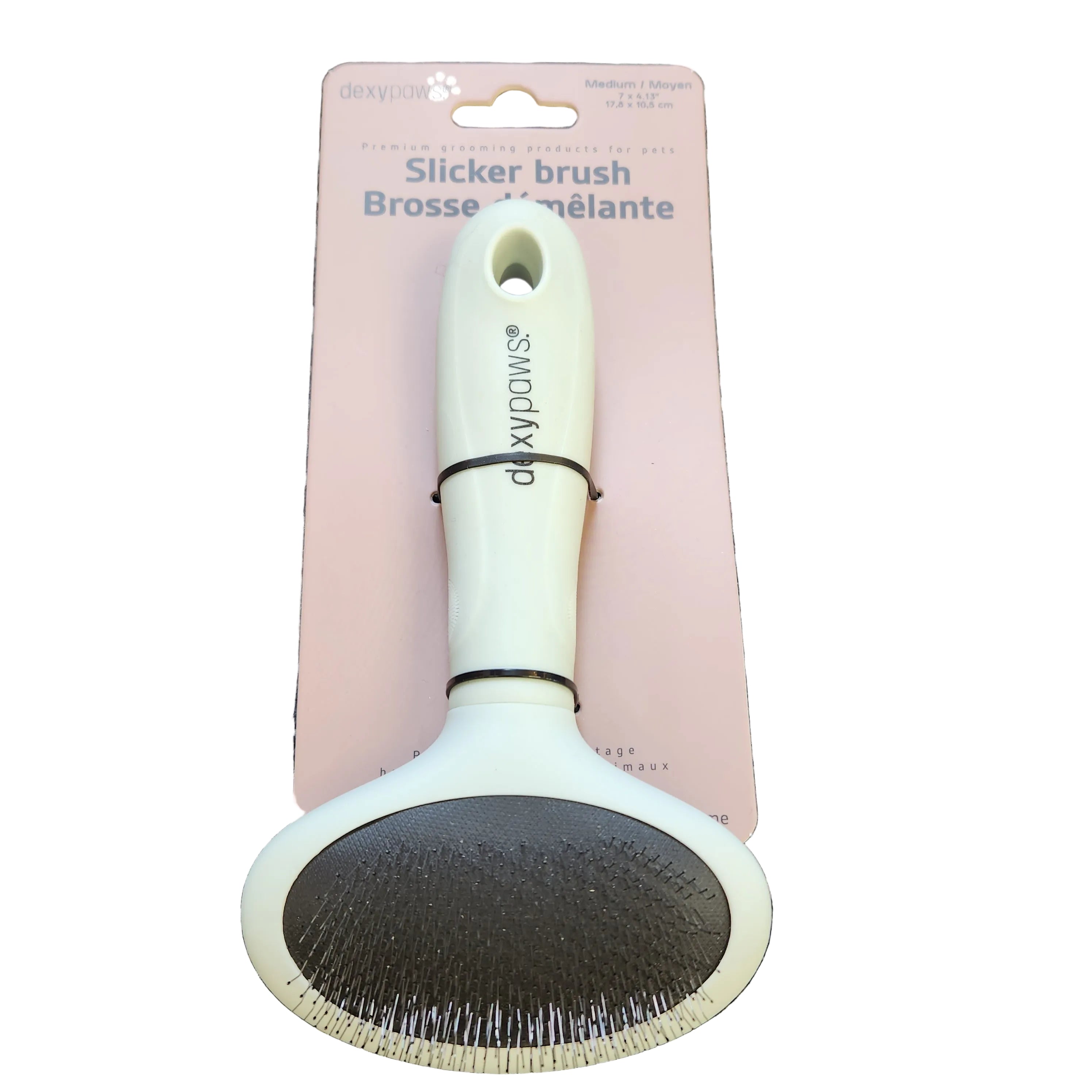 Dexypaws Slicker Brush for Pets Medium 7x4.3"