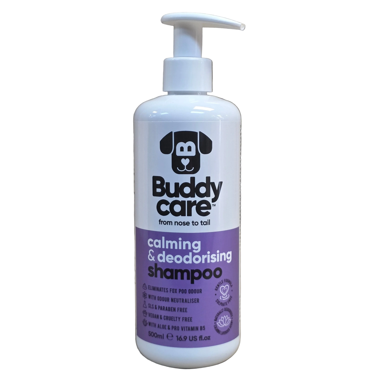 Buddy Care Calming & Deodorizing Shampoo for Dogs, 500ml