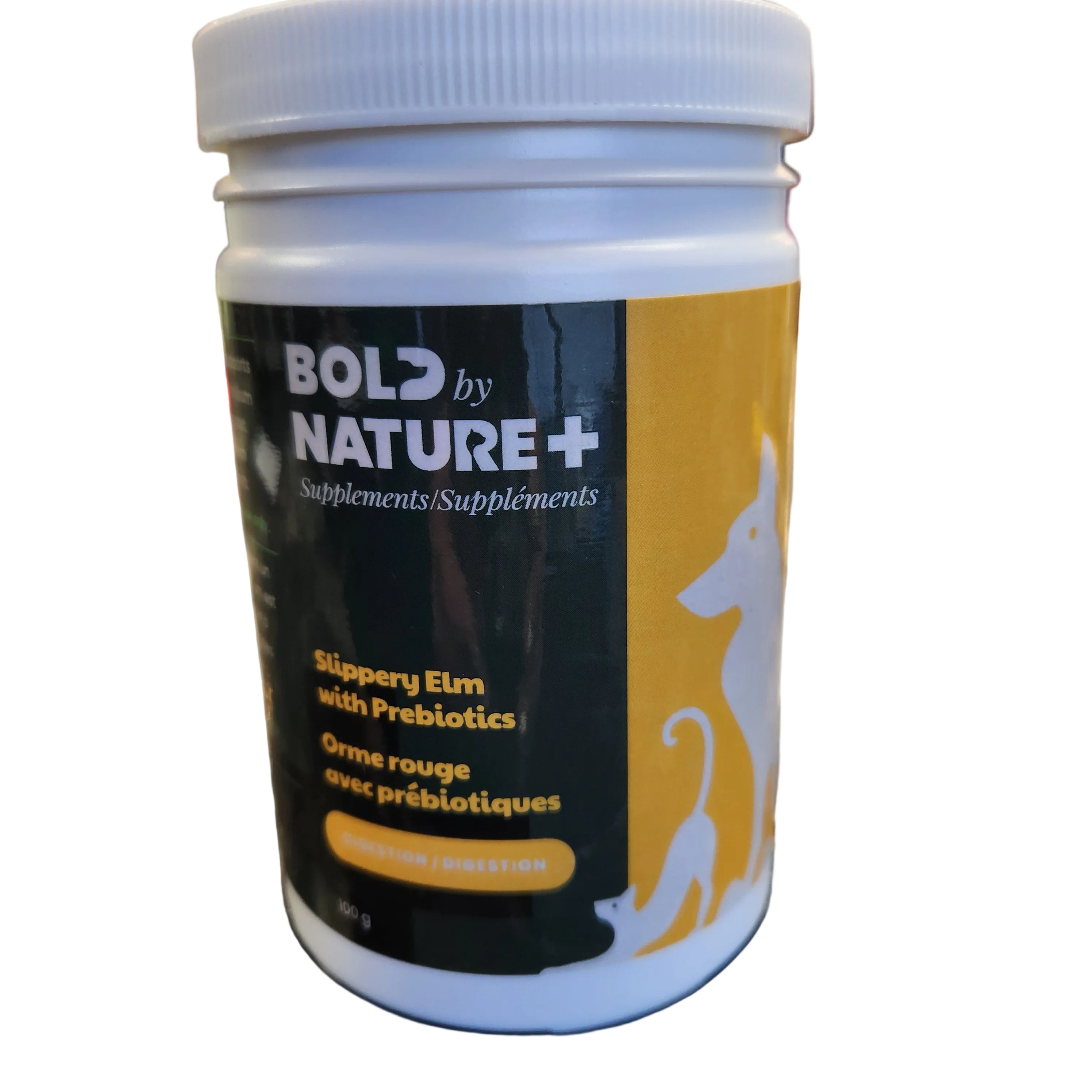 Bold by Nature Slippery Elm with Probiotics Digestive Supplement for Dogs & Cats 100g