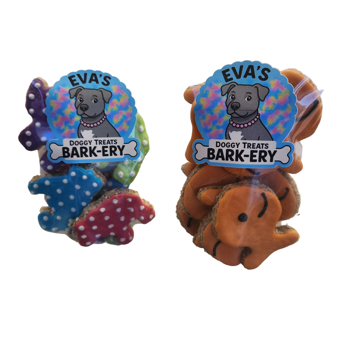 Eva's Doggy Treats Animal or Fishy Iced Cookies 94g Bag