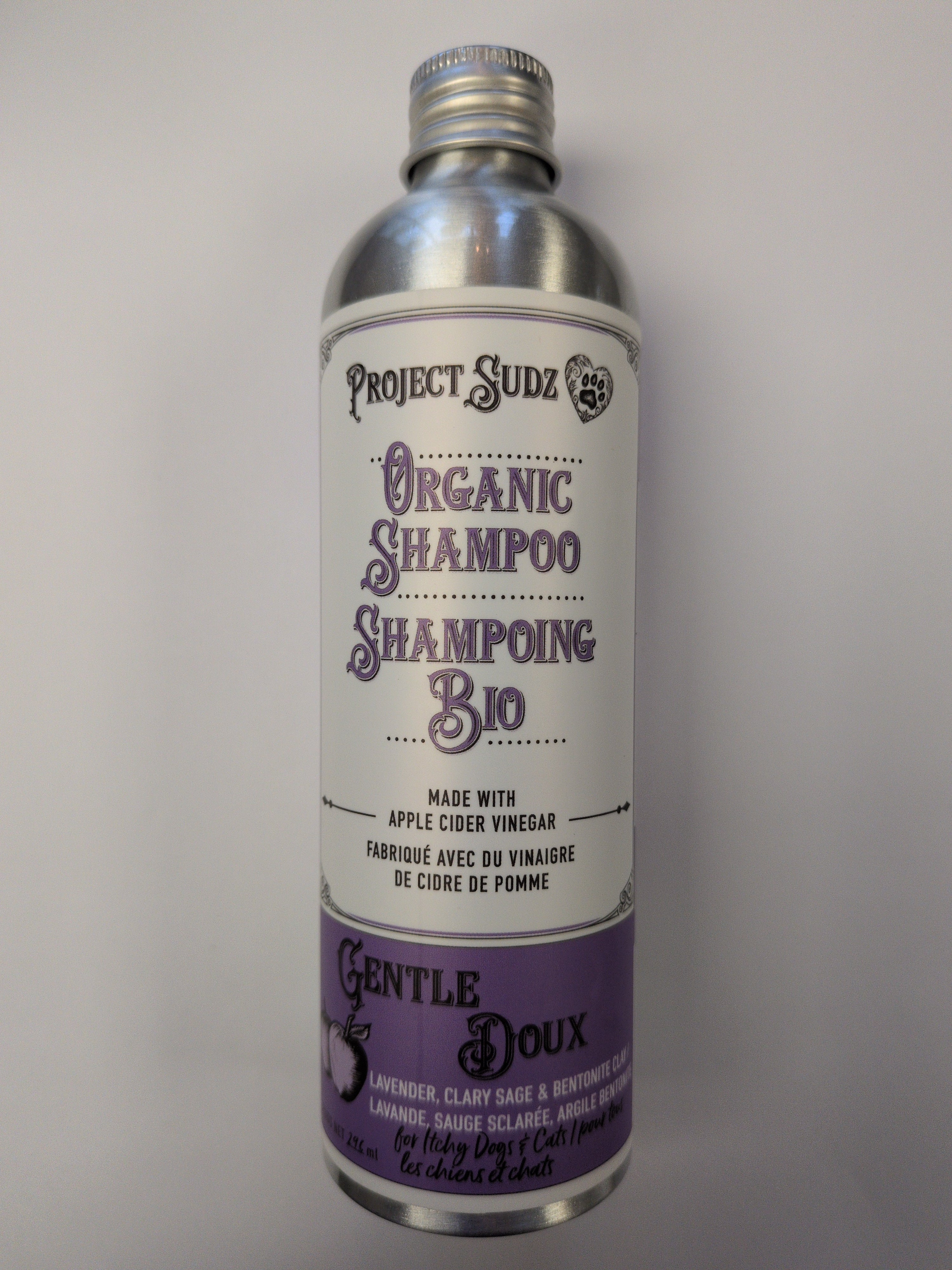 PROJECT SUDZ Gentle Pet Shampoo w/ Lavender & Clary Sage, 296ml