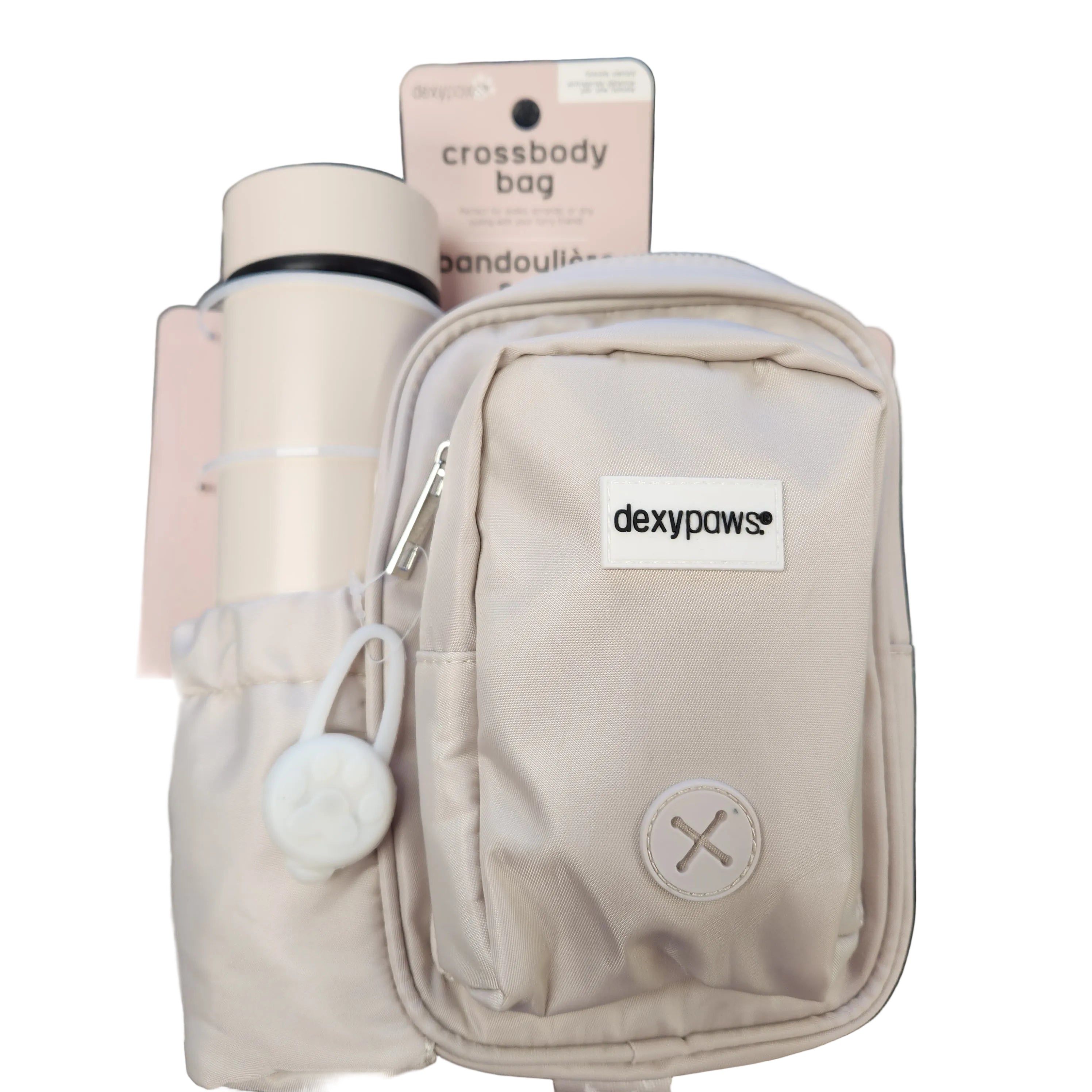 Dexypaws Quality Crossbody Dog Walking Bag 3pc