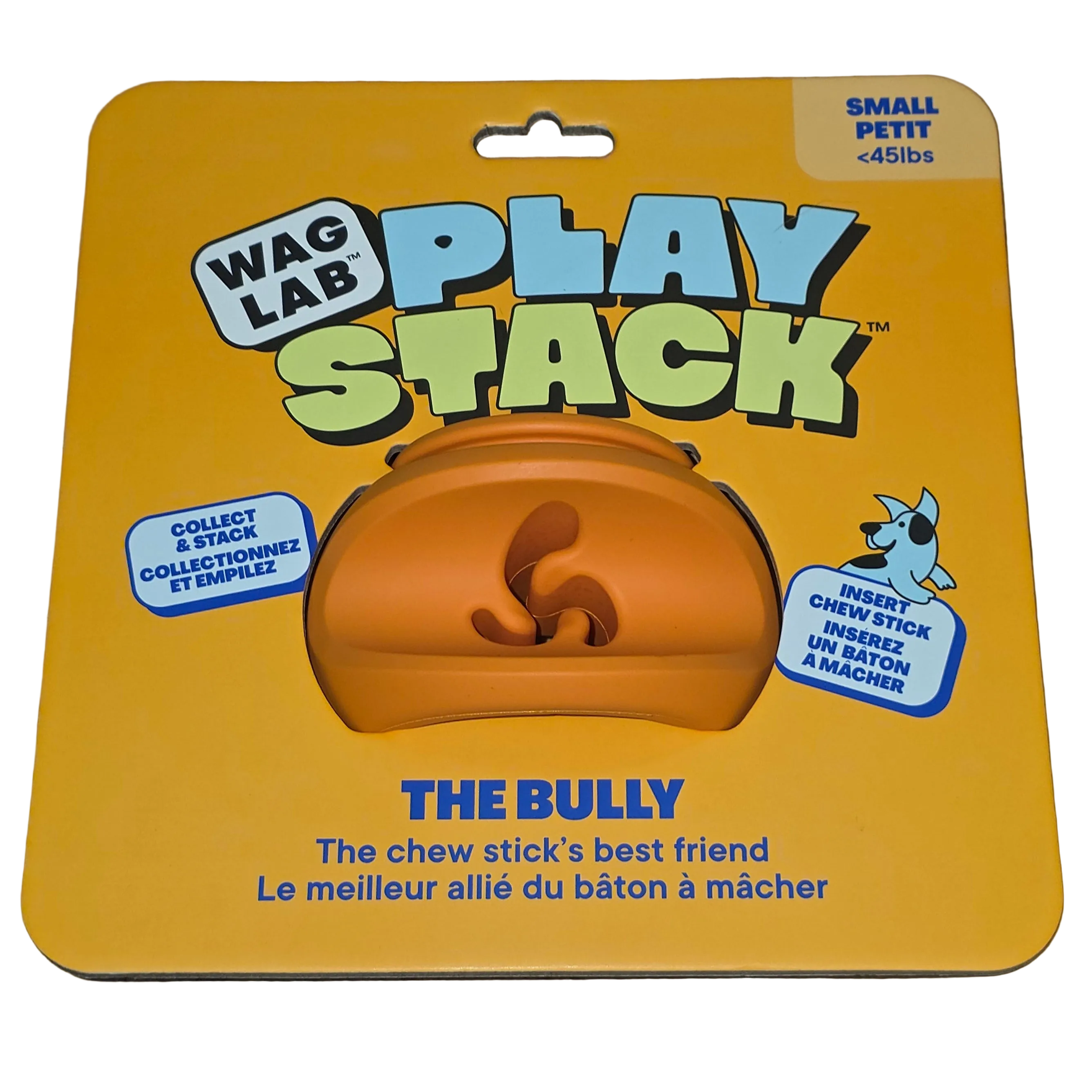 WAG LAB Play Stack, Treat Toy 4 Different Types in 2 Sizes