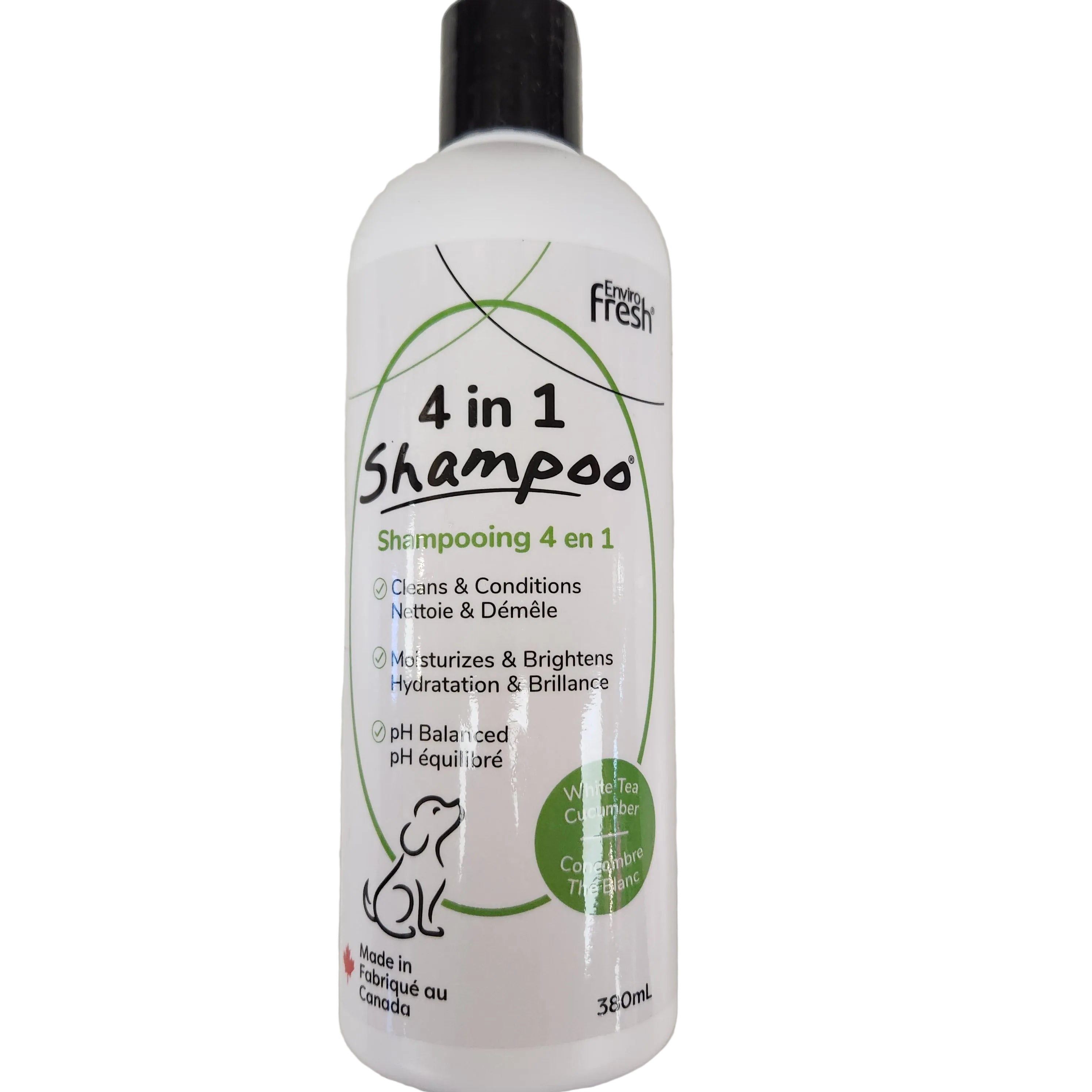 EnviroFresh 4in1 Shampoo White Tea & Cucumber for Dogs 380ml